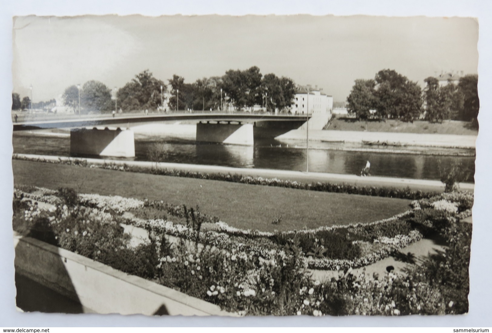 (10/8/35) Postkarte/AK "Ingolstadt" Donau - Donaubrücke - Ingolstadt