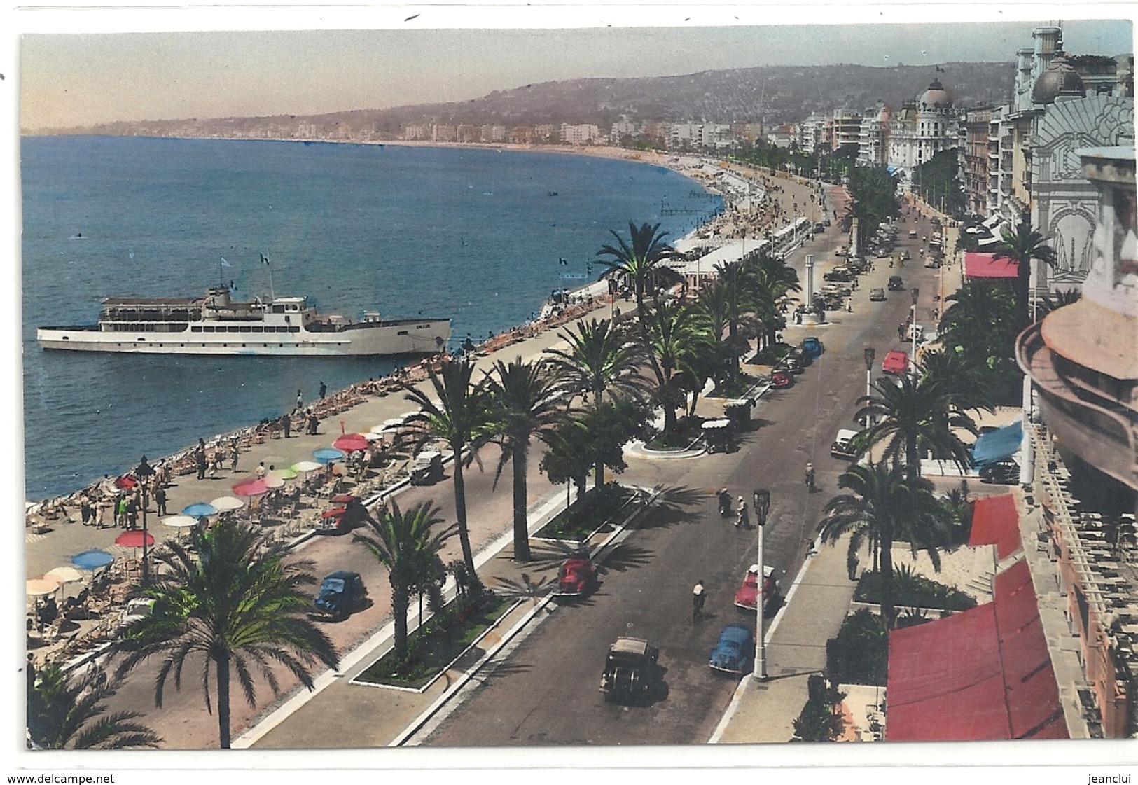 Cpsm Format Cpa. 7990. NICE . PROMENADE DES ANGLAIS . CARTE AFFR LE 23-7-1954 AU VERSO . 2 SCANES - Marchés, Fêtes