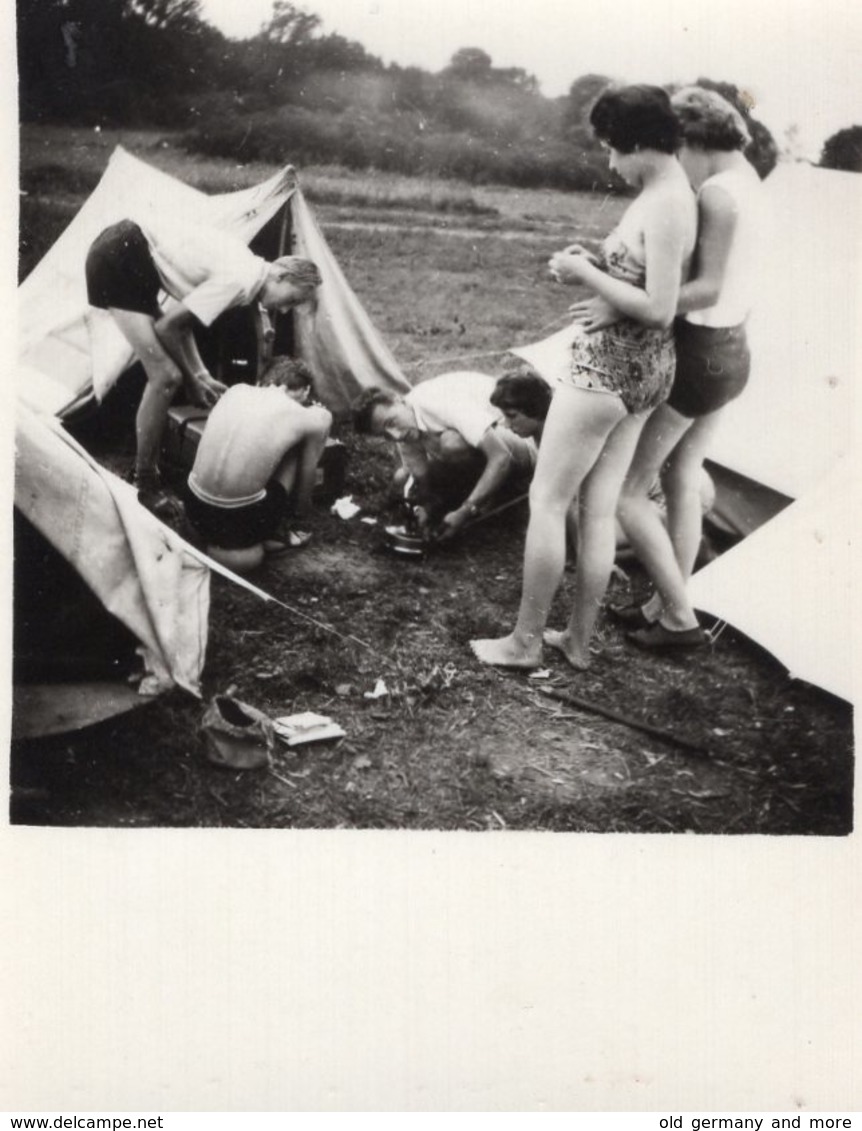 Original Photo Holiday Camping - Pin-Ups