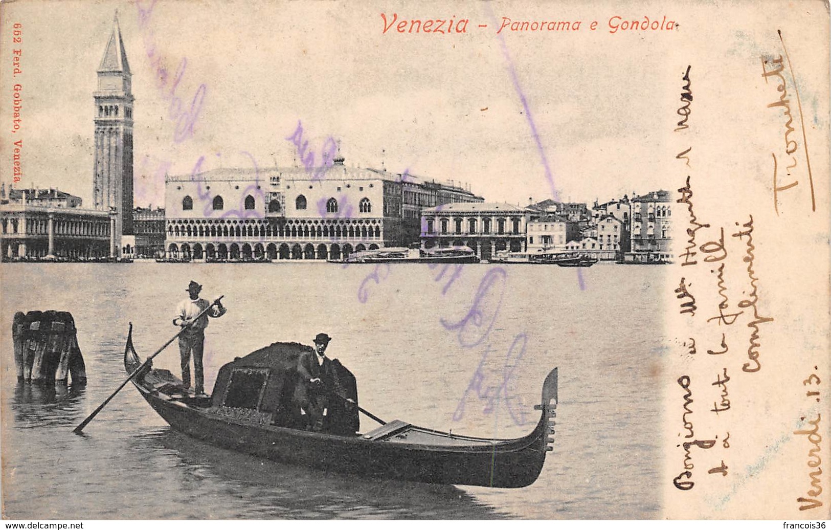 Lot de 18 cartes CPA de Venise VENEZIA