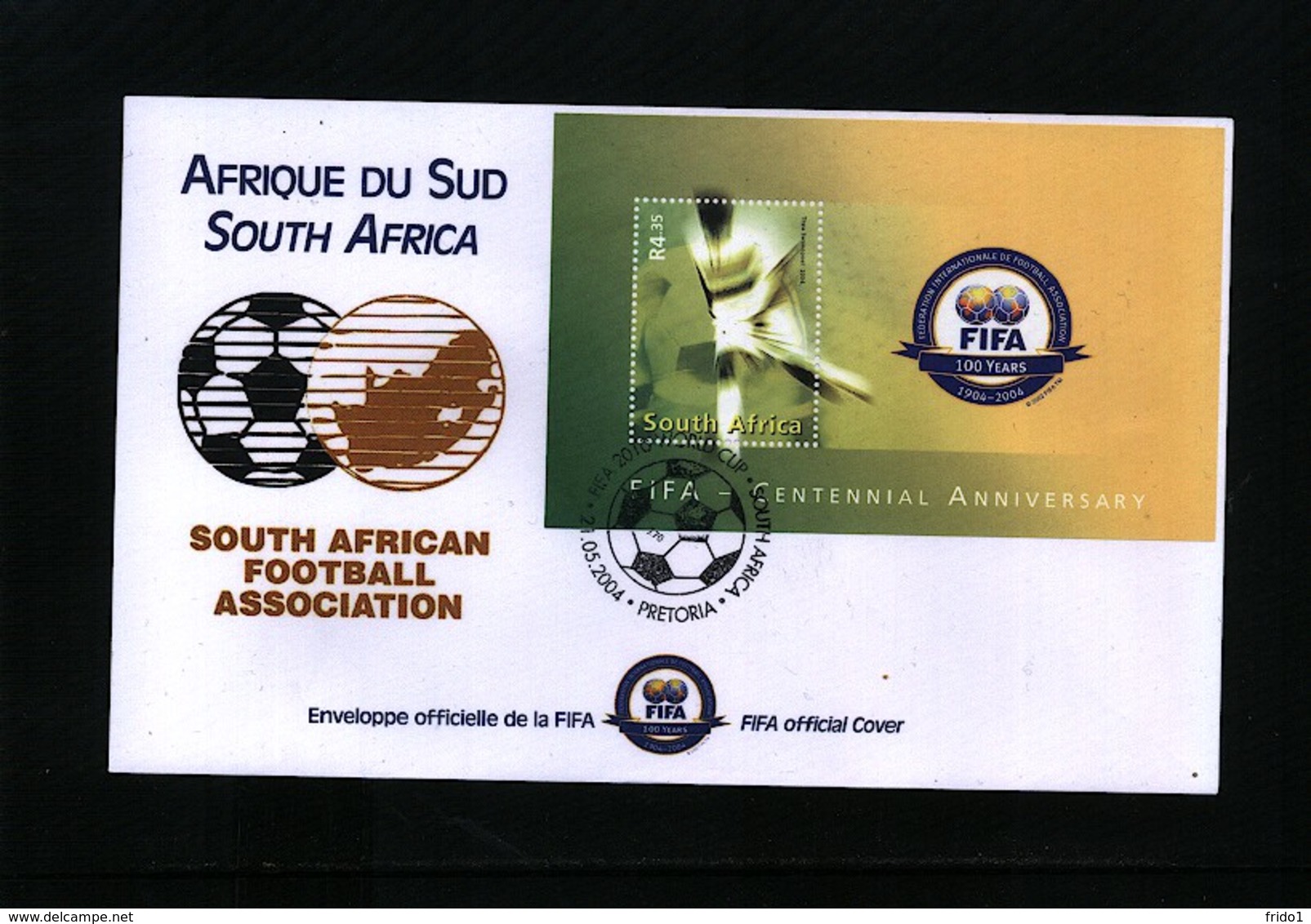 South Africa 2004 100 Years Of FIFA Interesting Cover - Cartas & Documentos