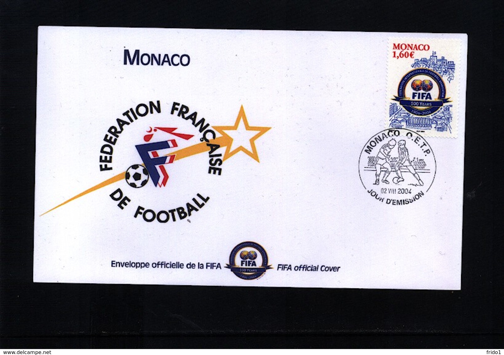 Monaco 2004 100 Years Of FIFA Interesting Cover - Cartas & Documentos