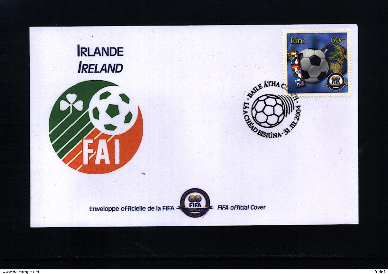 Ireland 2004 100 Years Of FIFA Interesting Cover - Cartas & Documentos