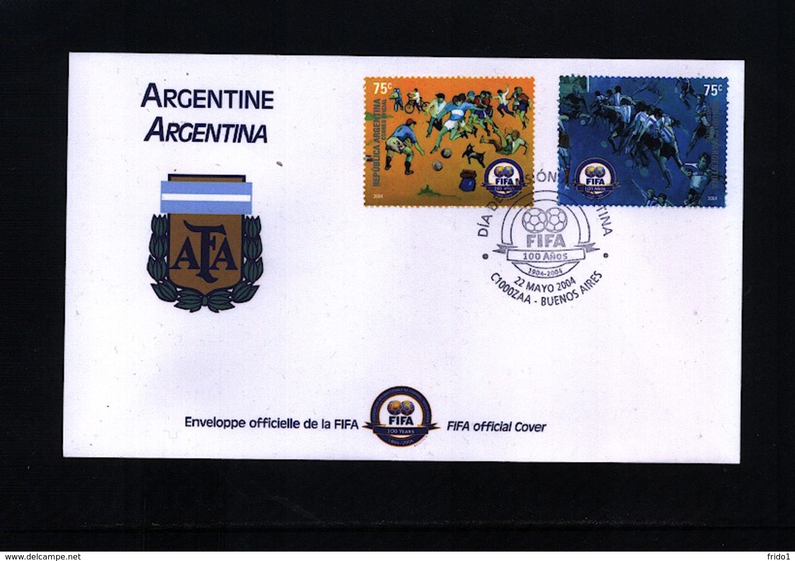 Argentina 2004 100 Years Of FIFA Interesting Cover - Cartas & Documentos