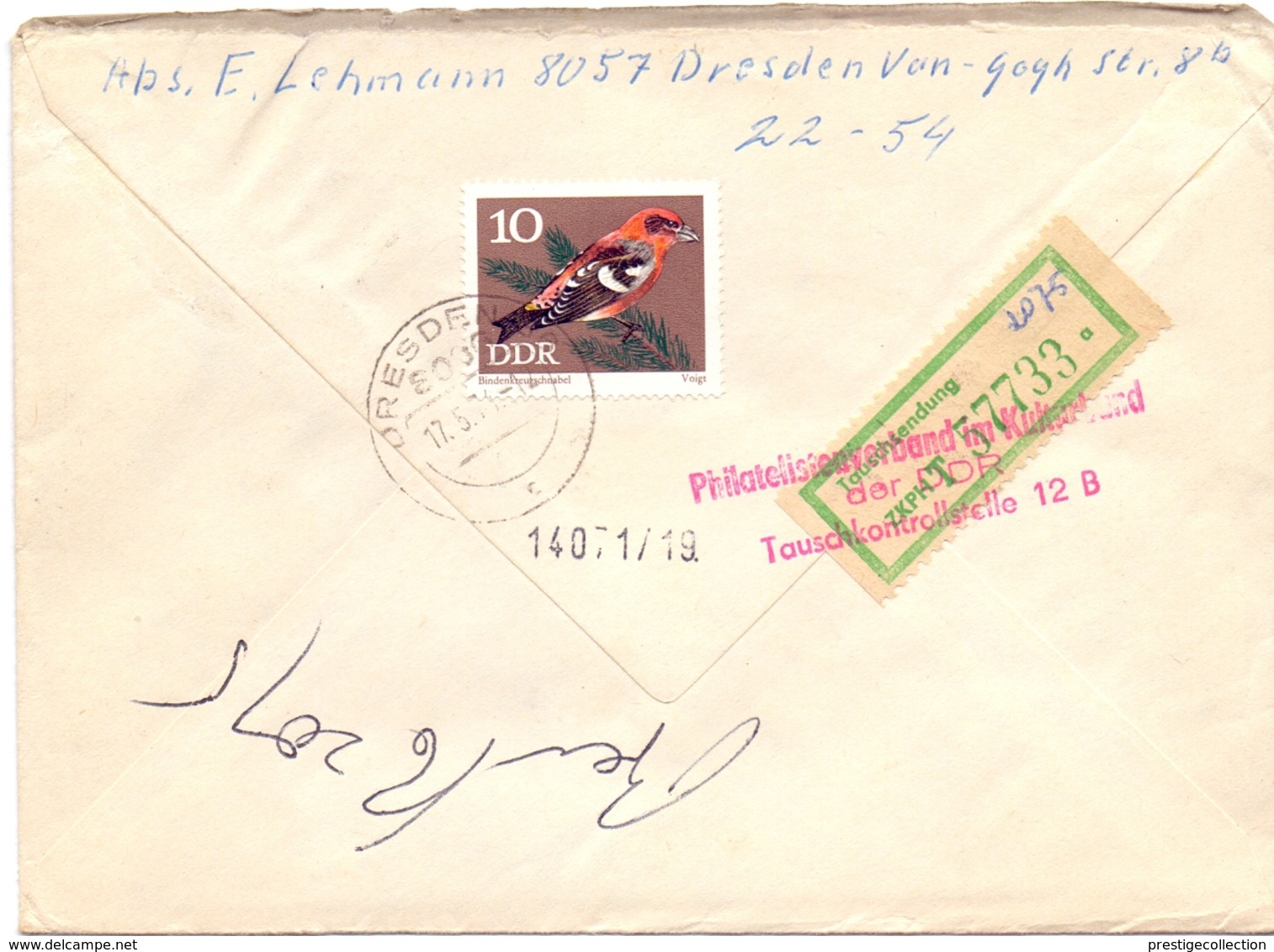 DDR DRESDEN REGISTRED MAIL 1974 (GEN190163) - Pallavolo