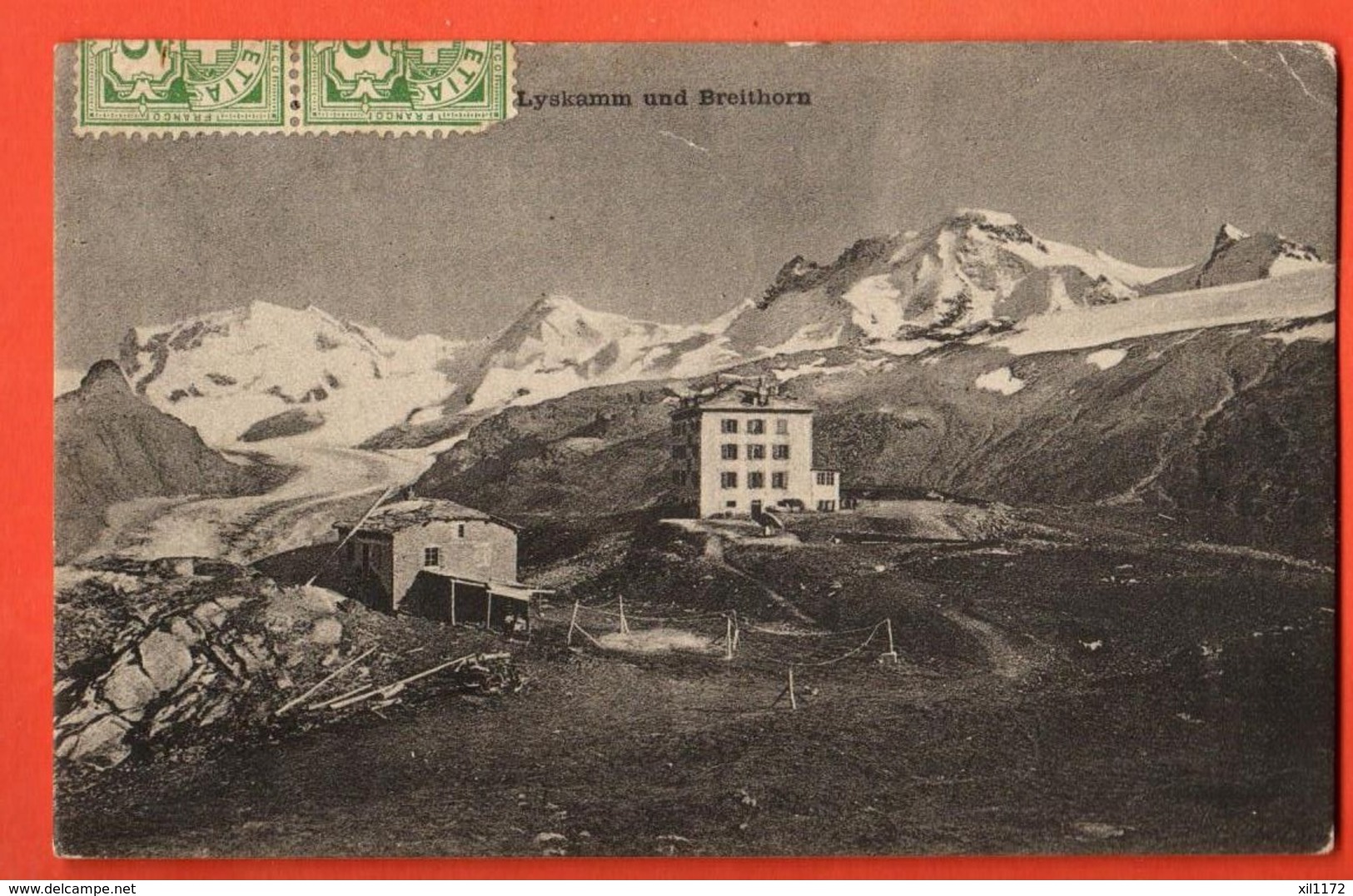 VAQ-37 Souvenir Gornergrat  Lyskamm Und Breithorn. Gelaufen In 1906 - Autres & Non Classés