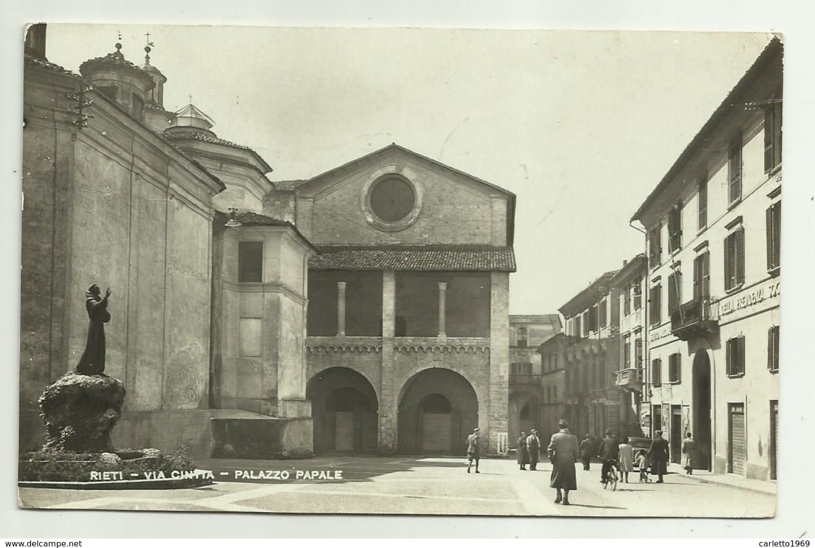 RIETI - VIA CINTIA - PALAZZO PAPALE   VIAGGIATA FP - Rieti