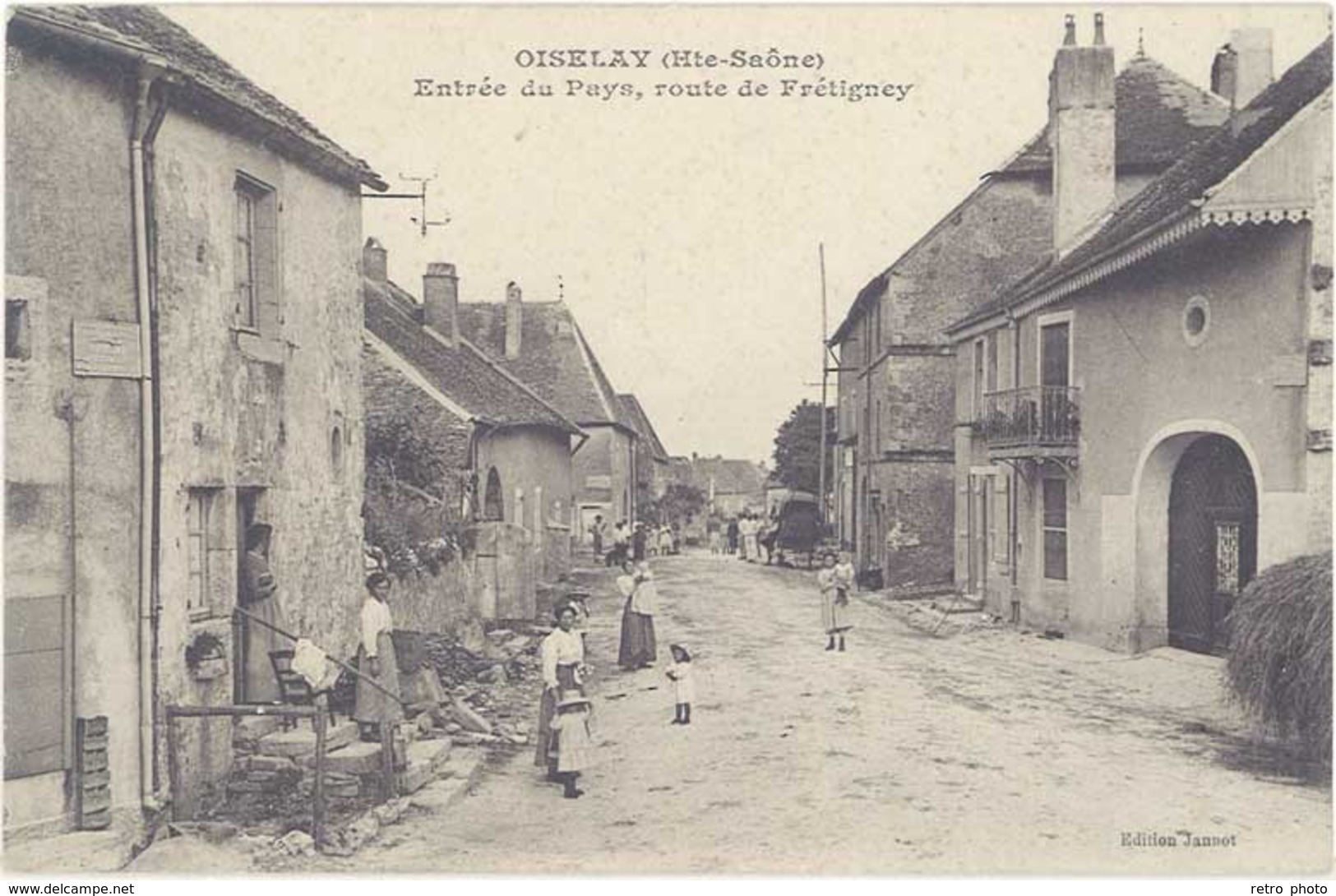 Cpa 70 – Oiselay – Entrée Du Pays, Route De Frétigney - Autres & Non Classés