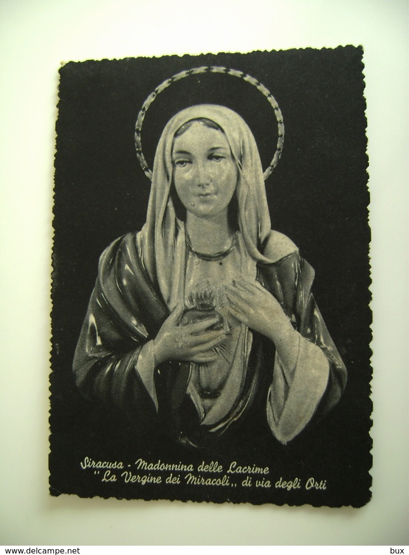 MADONNA DELLE LACRIME DI SIRACUSA  SANTA SANCTA   SANTINO  IMAGE PIEUSE    SAINT  Holycard  HEILIG - Andachtsbilder