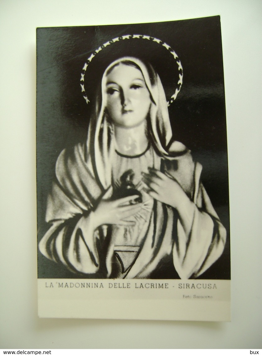 MADONNA DELLE LACRIME DI SIRACUSA  SANTA SANCTA   SANTINO  IMAGE PIEUSE    SAINT  Holycard  HEILIG - Andachtsbilder