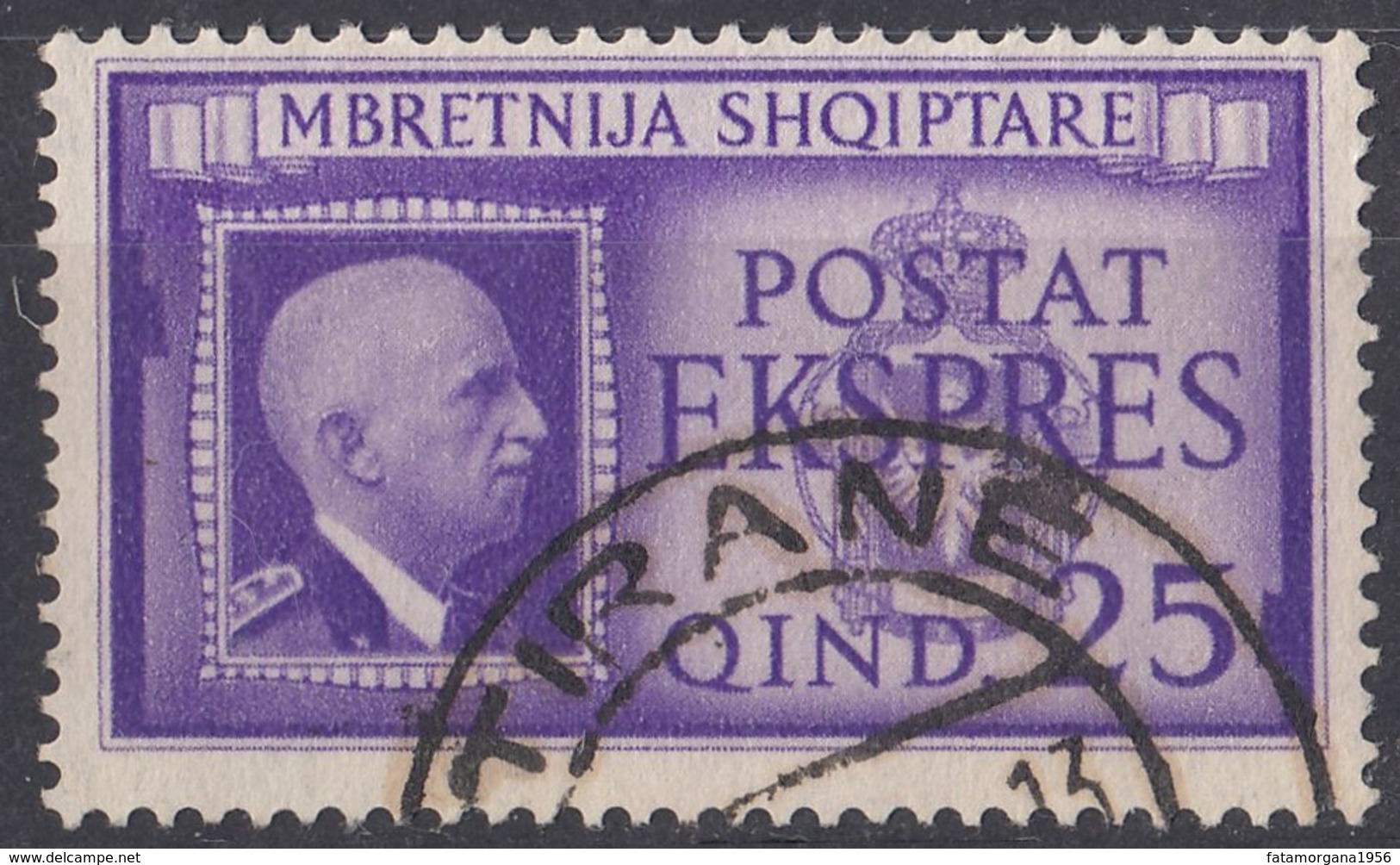 ALBANIA - 1940 - Yvert 271 Usato, Espresso. - Albania