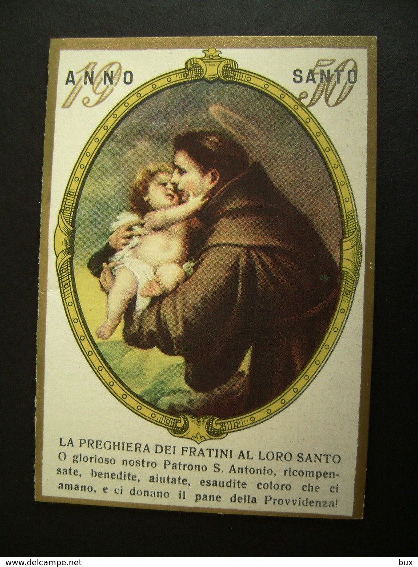 1950   SANTO ANTONIO  ANNO SANTO   CROMOLITICO   CALENDARIETTO CALENDARIO CALENDRIER - Petit Format : 1941-60