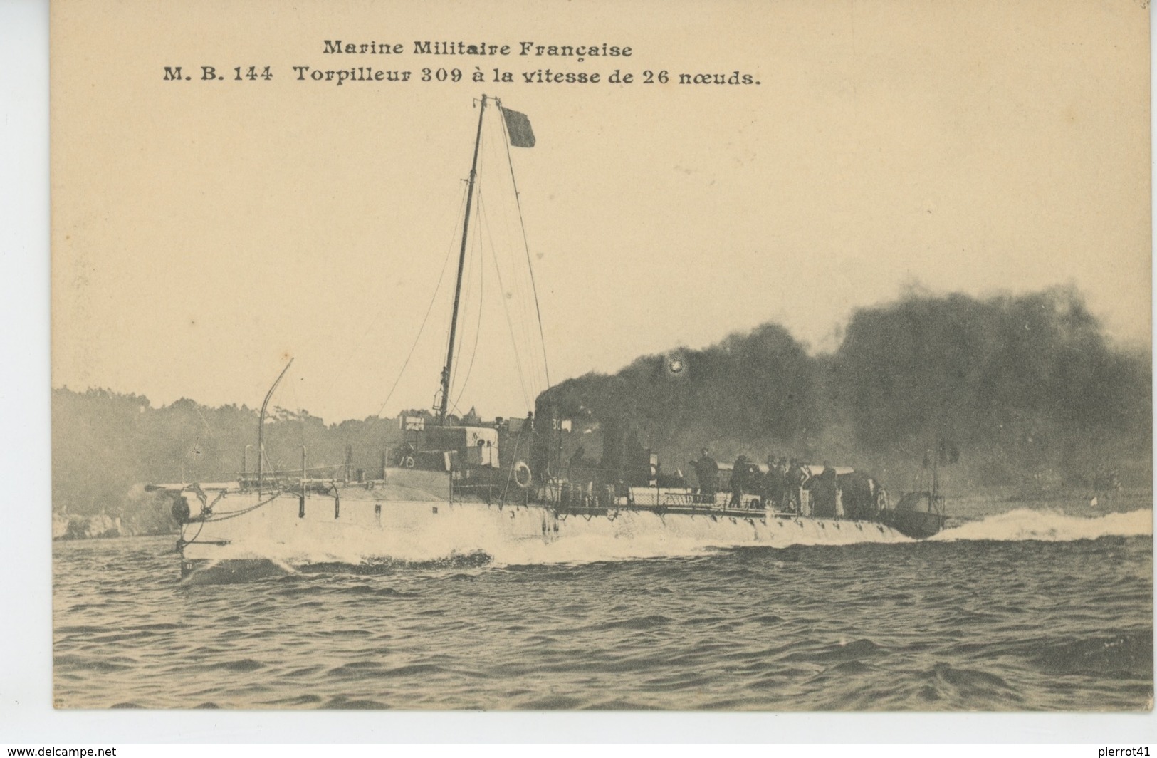 BATEAUX - GUERRE - M.B. 144 Torpilleur 309 à La Vitesse De 26 Noeuds - Guerre