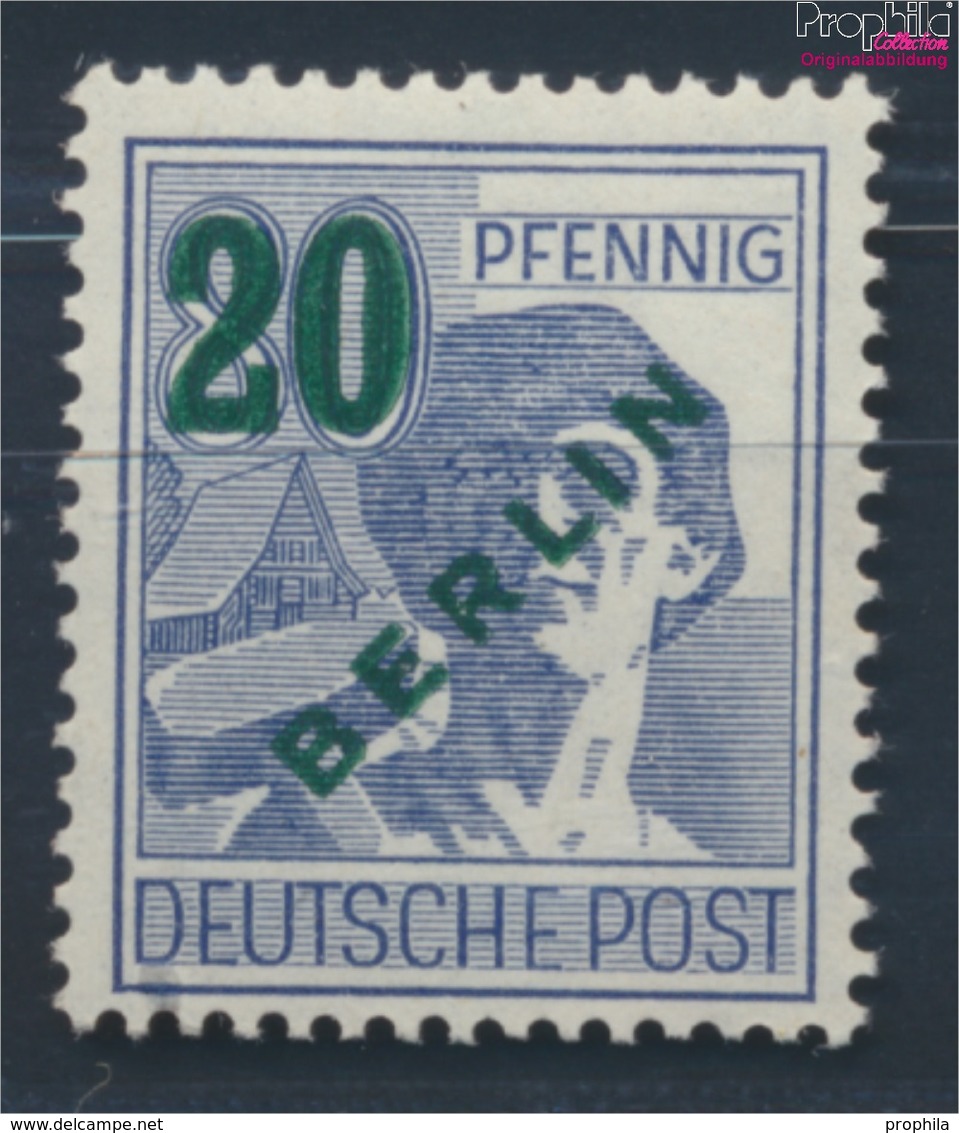 Berlin (West) 66 Geprüft Postfrisch 1949 Grünaufdruck (8830835 - Ungebraucht