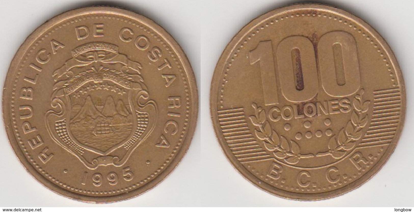 Costa Rica 100 Colones 1995 KM#230 - Used - Costa Rica