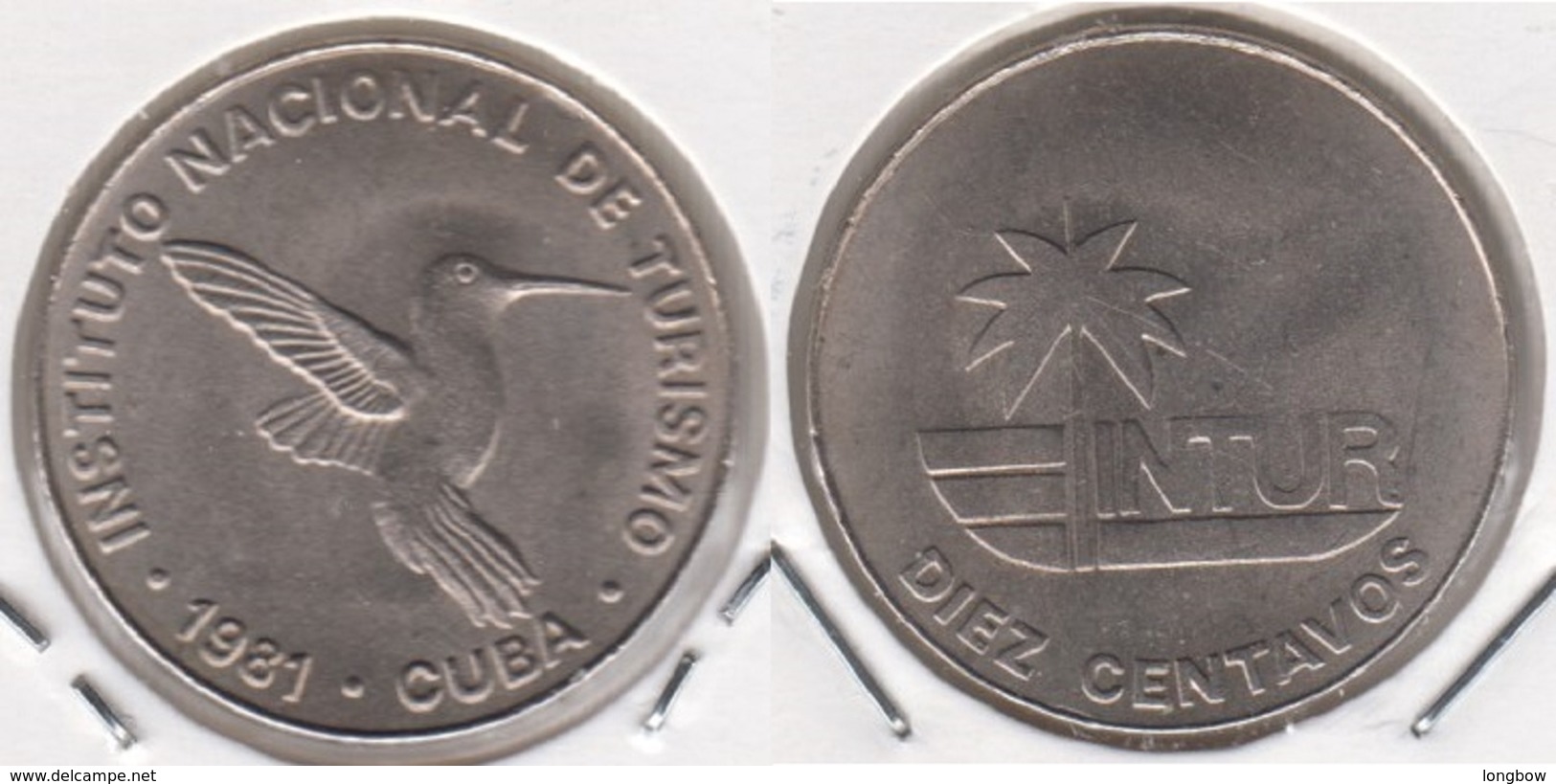 Cuba 10 Centavos 1981 (no 10) KM#414 - Used - Cuba