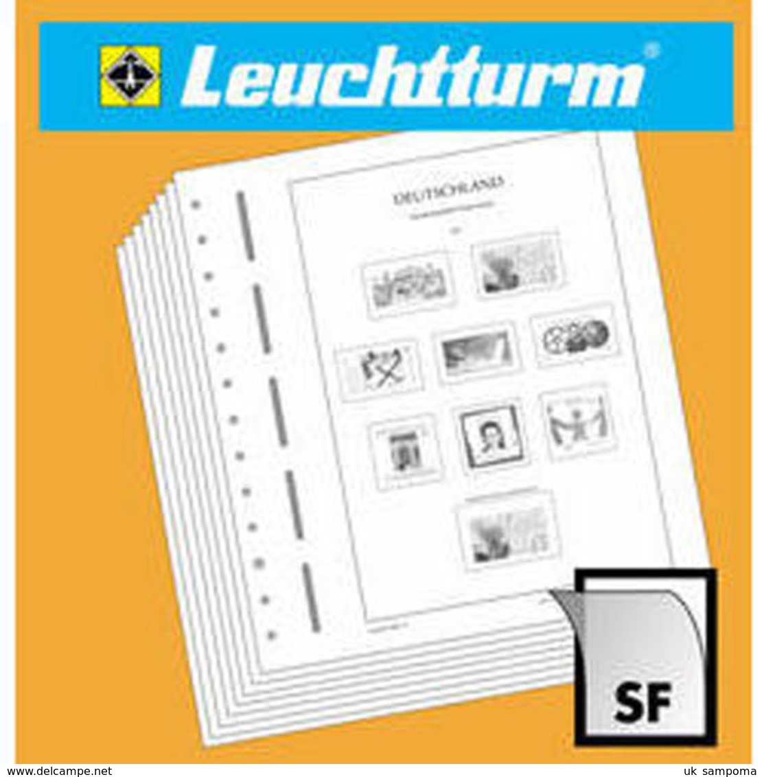 LEUCHTTURM SF-Vordruckalbum EXCELLENT DE, CL-Design UDSSR 1945-1956 Inkl.Schutzkass. Rot - Pre-printed Pages