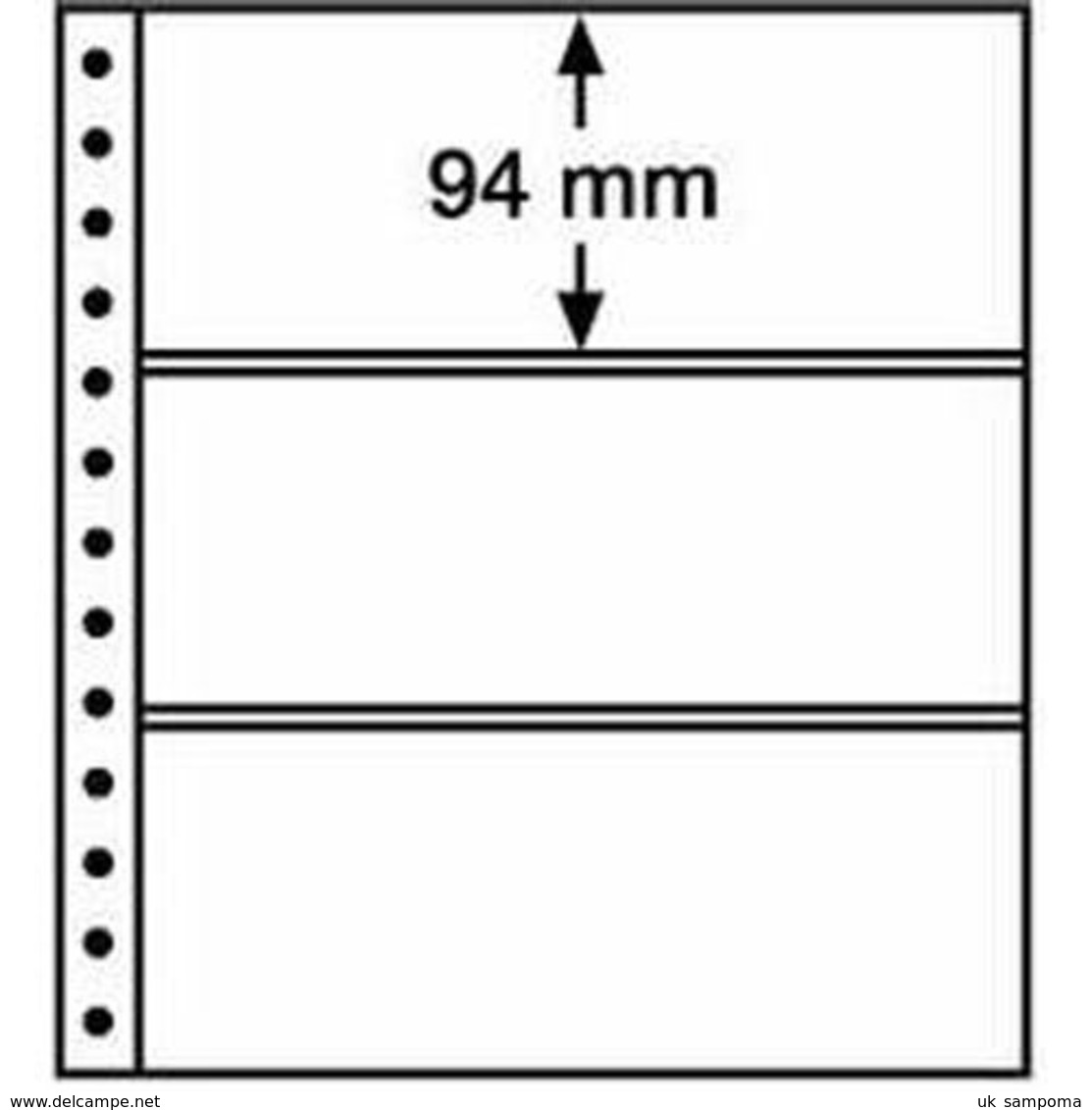 LIGHTHOUSE R-sheets, 3-way Division, Clear, Pack Of 5 - Autres & Non Classés