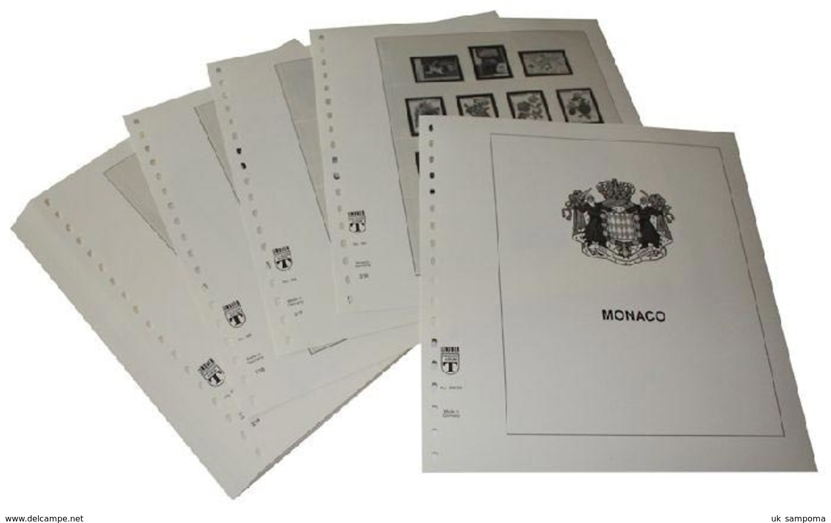 Lindner-T Supplement Monaco Year 2018 - Pre-printed Pages