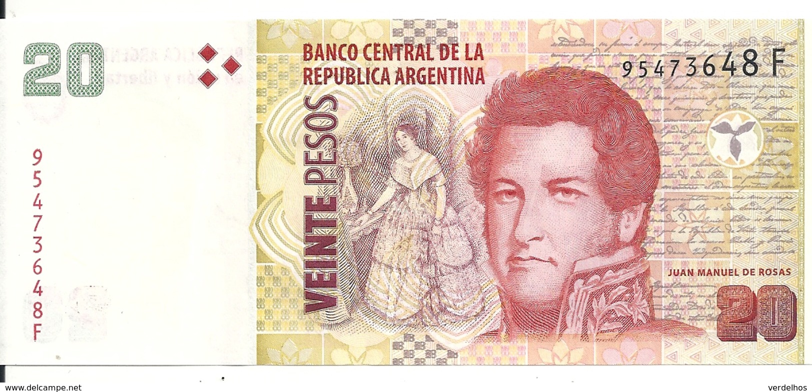 ARGENTINE 20 PESOS ND2015 UNC P 355 - Argentine