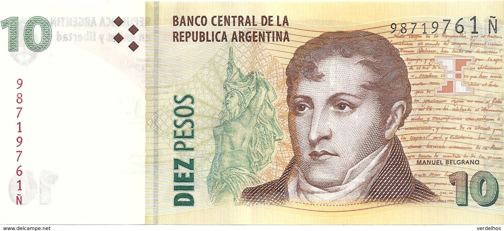 ARGENTINE 10 PESOS ND UNC P 354 - Argentina