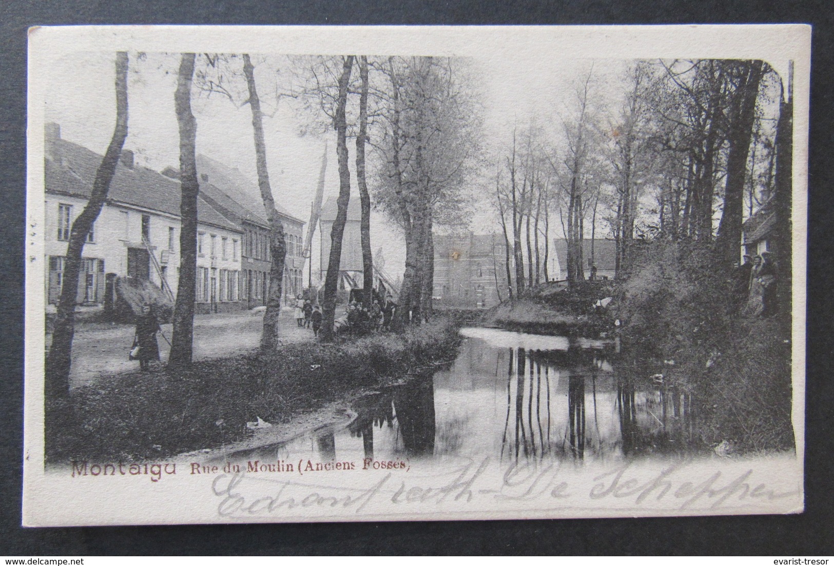 Cpa/pk Montaigu Scherpenheuvel Rue Du Moulin (Anciens Fossés) - Scherpenheuvel-Zichem