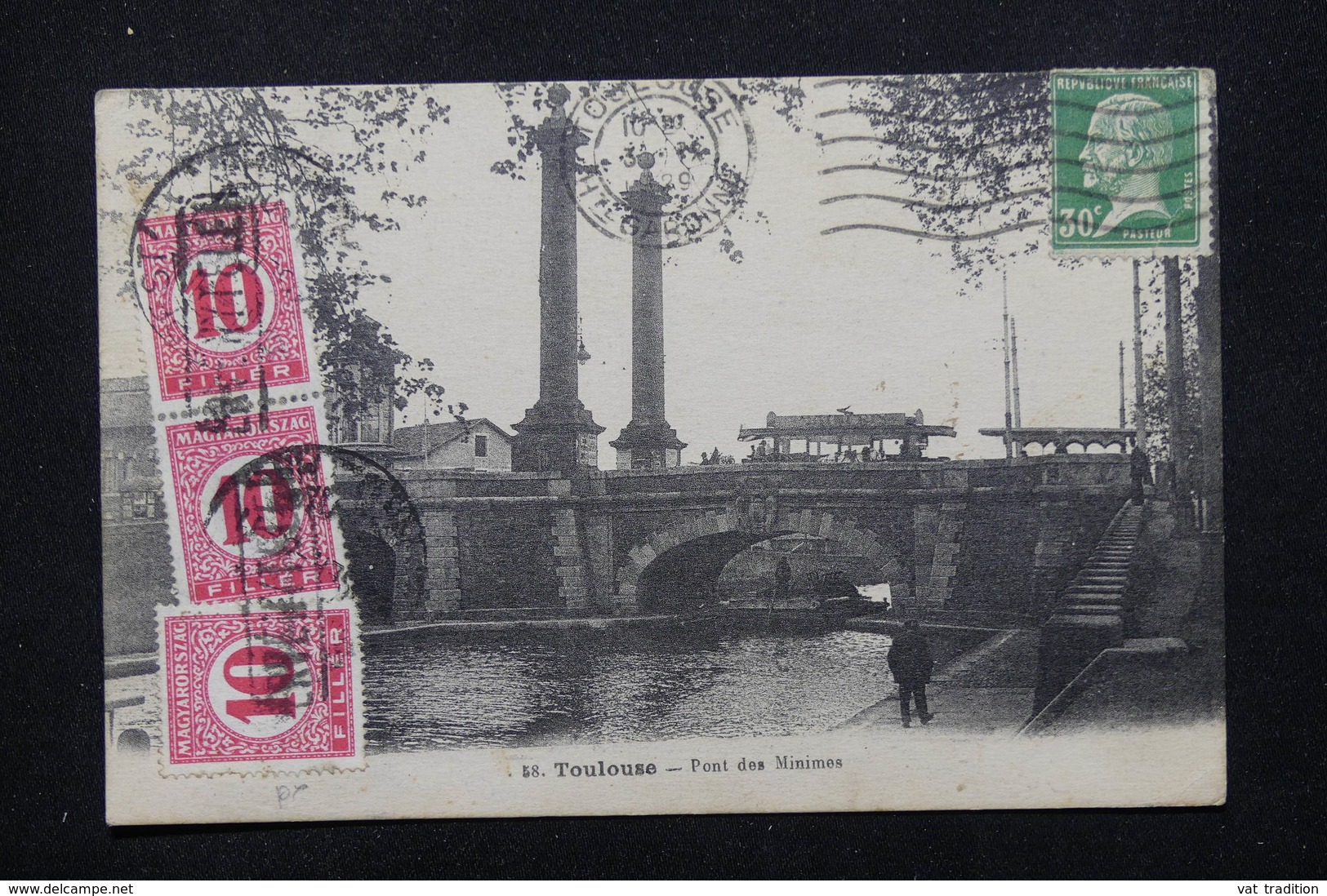 HONGRIE - Taxes Sur Carte Postale De France En 1929 Et Retour à L 'envoyeur - L 21692 - Poststempel (Marcophilie)