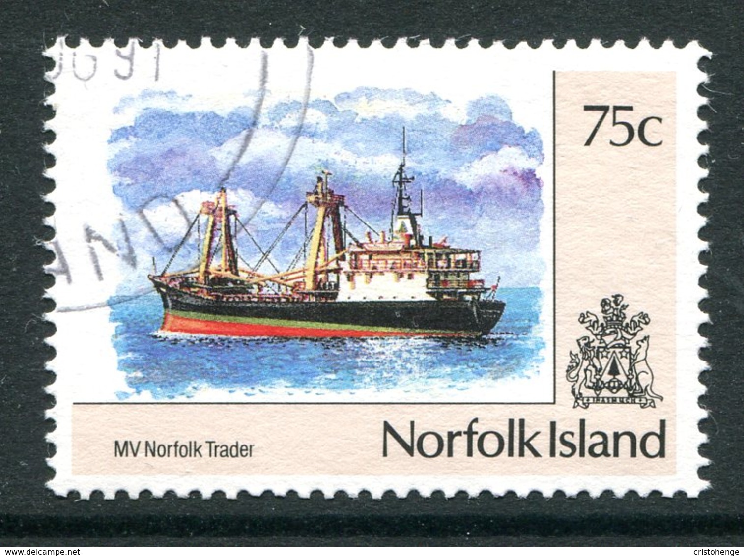 Norfolk Island 1990-91 Ships - 75c Value Used (SG 489) - Norfolk Island