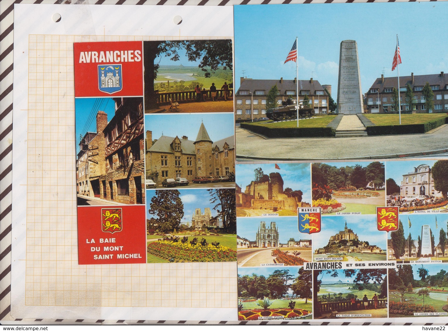 9AL17 AVRANCHES Lot De 3 Cartes 2 SCANSI - Avranches