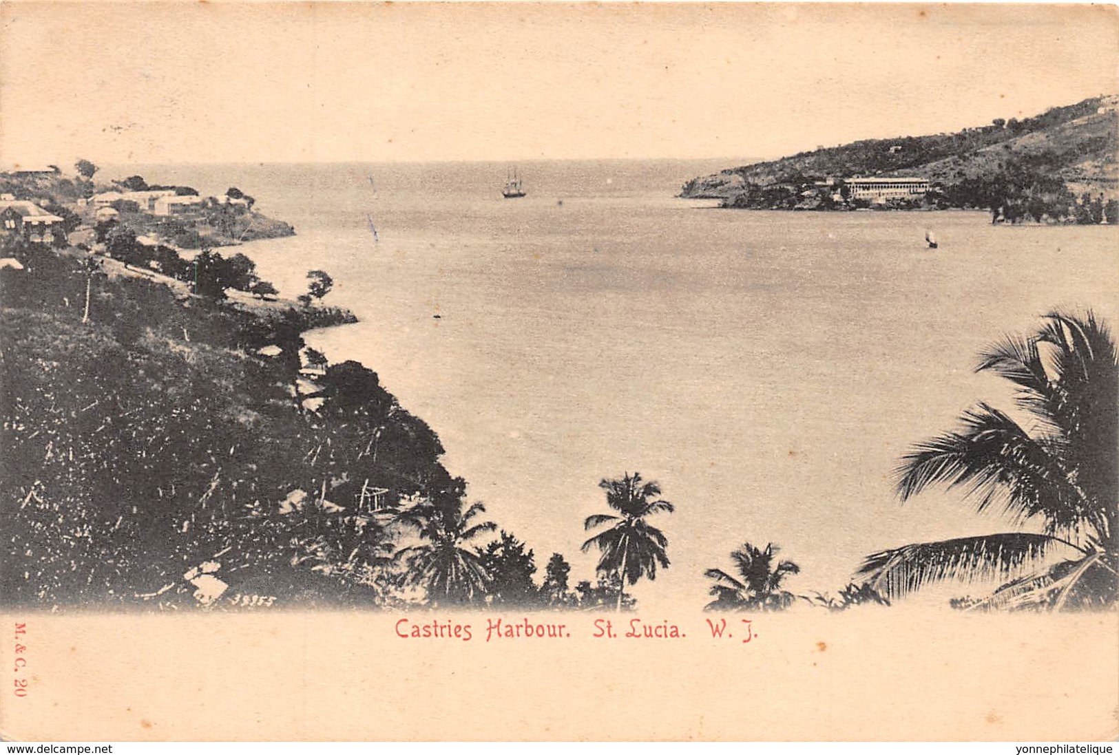 Sainte Lucie / 23 - Castries Harbour - Belle Oblitération - St. Lucia