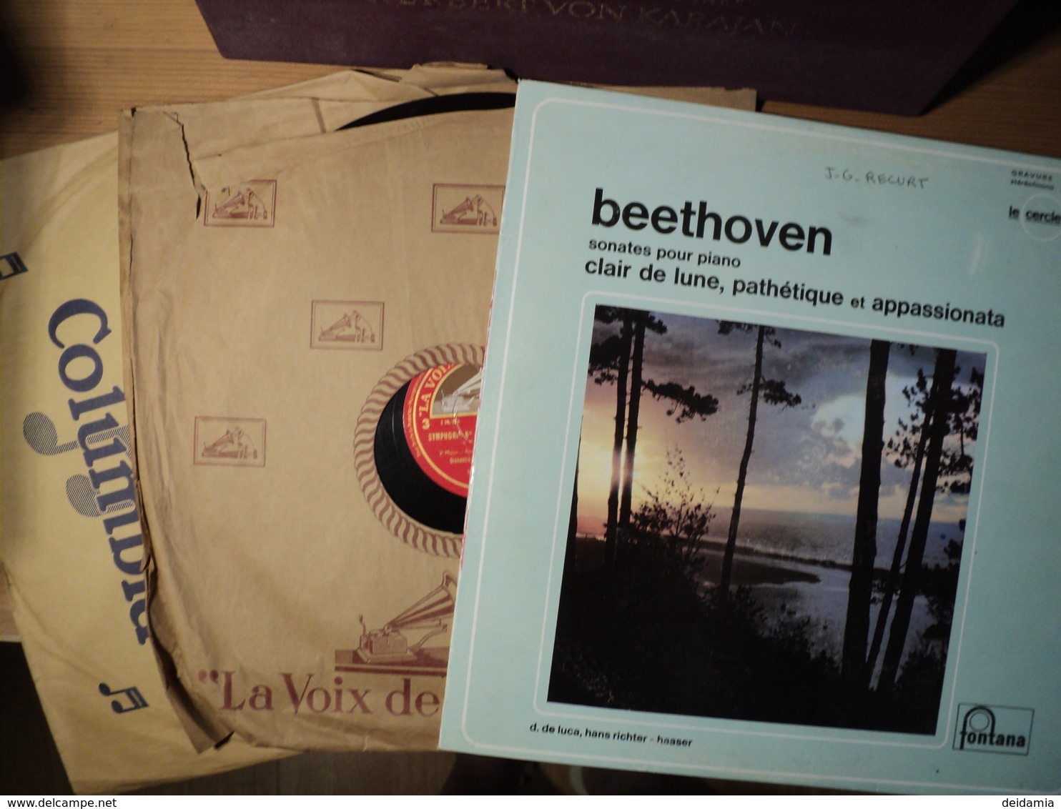 BEETHOVEN. LOT D 1 DOUBLE 33 TOURS / D UN 33 TOURS ET DE DEUX 78 TOURS. 1936 / ANNEES 60 SYMPHONIE N°6 EN FA MAJEUR OPU - Classique