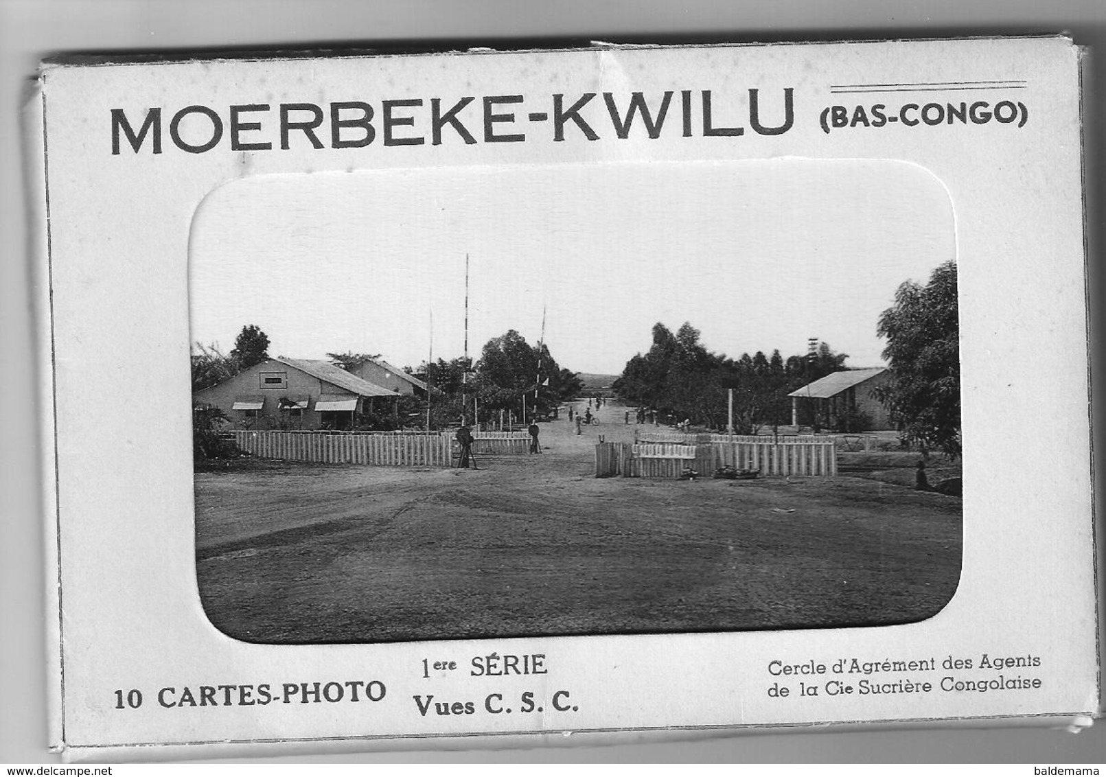 Moerbeke-Kwilu Cie Sucrière Congolaise 10 CP - Congo Belge