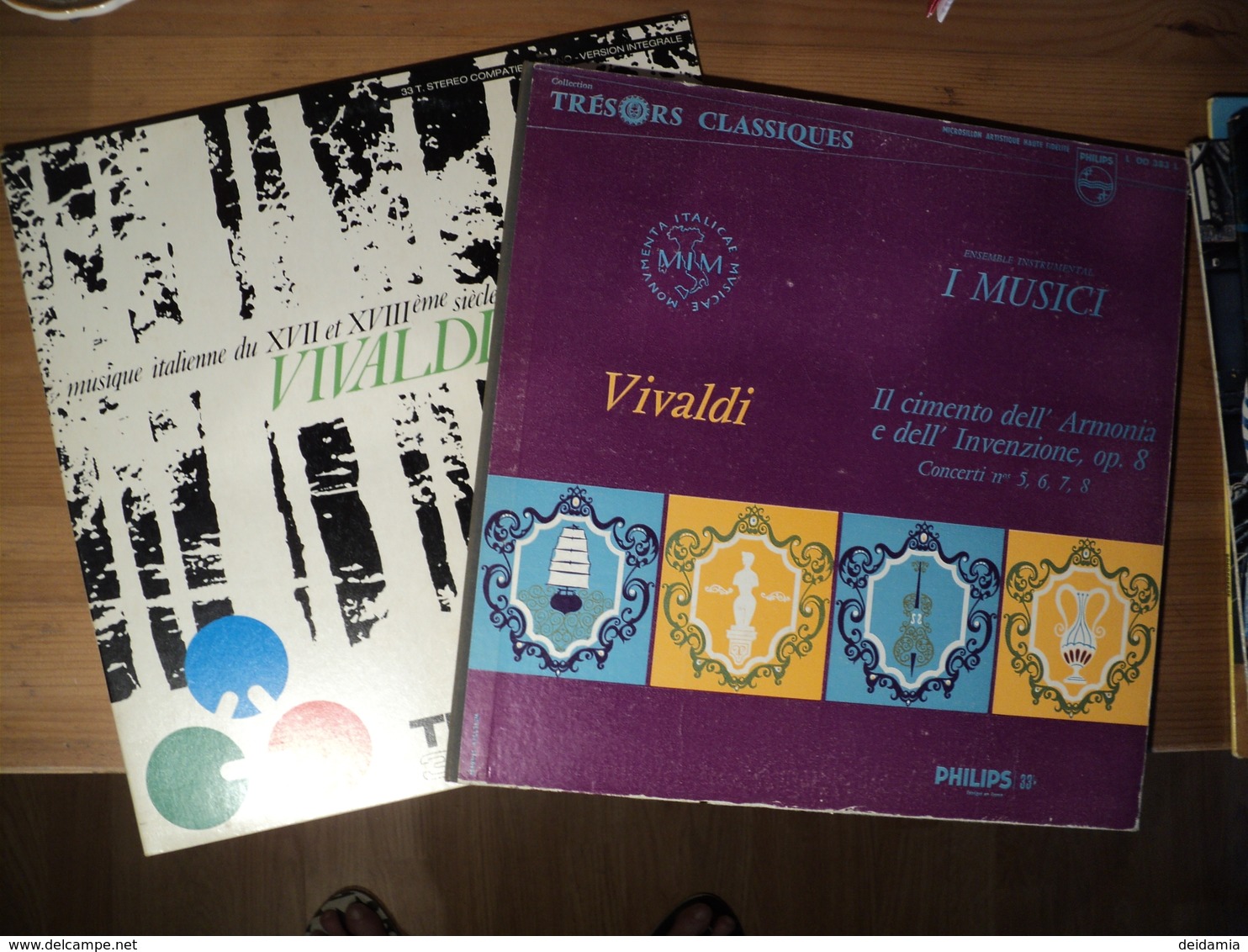 ANTONIO VIVALDI. LOT DE DEUX 33 TOURS. 1958? / 1974 PHILIPS L 00 383 L / TRIMICRON 130 LS 3998. IL CIMENTO DELL ARMONIA - Classique