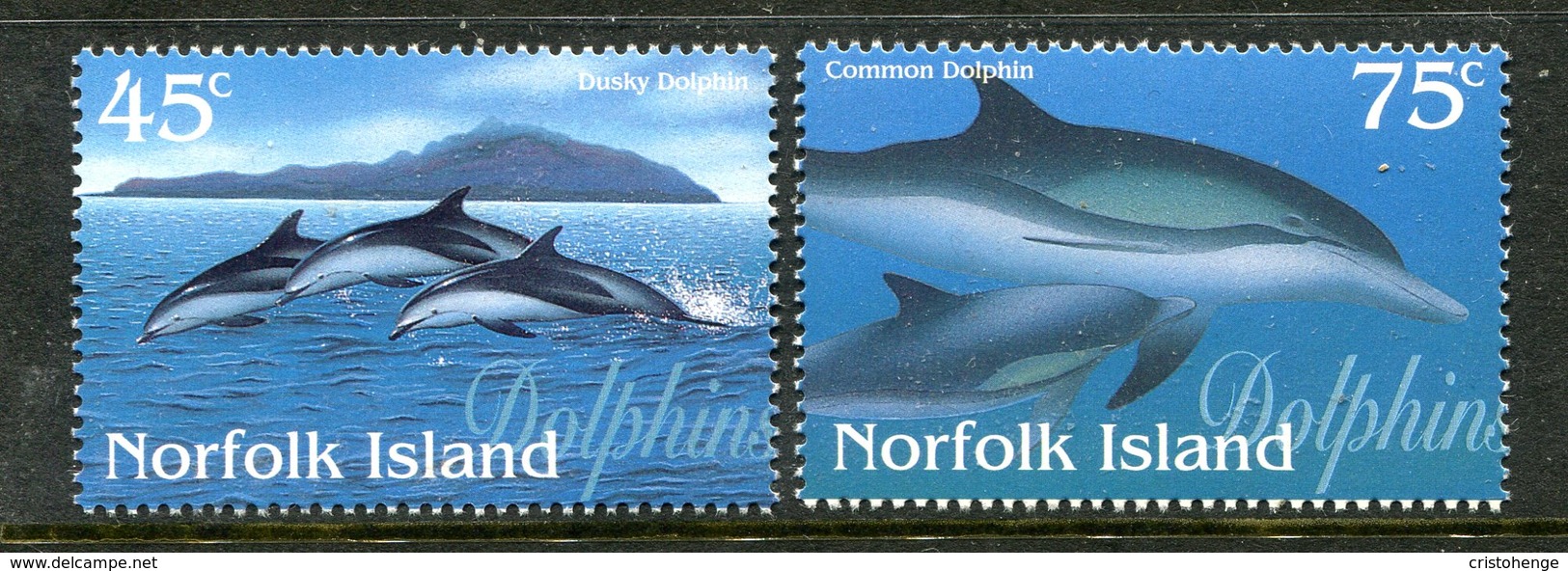 Norfolk Island 1997 Dolphins Set MNH (SG 640-641) - Norfolk Island
