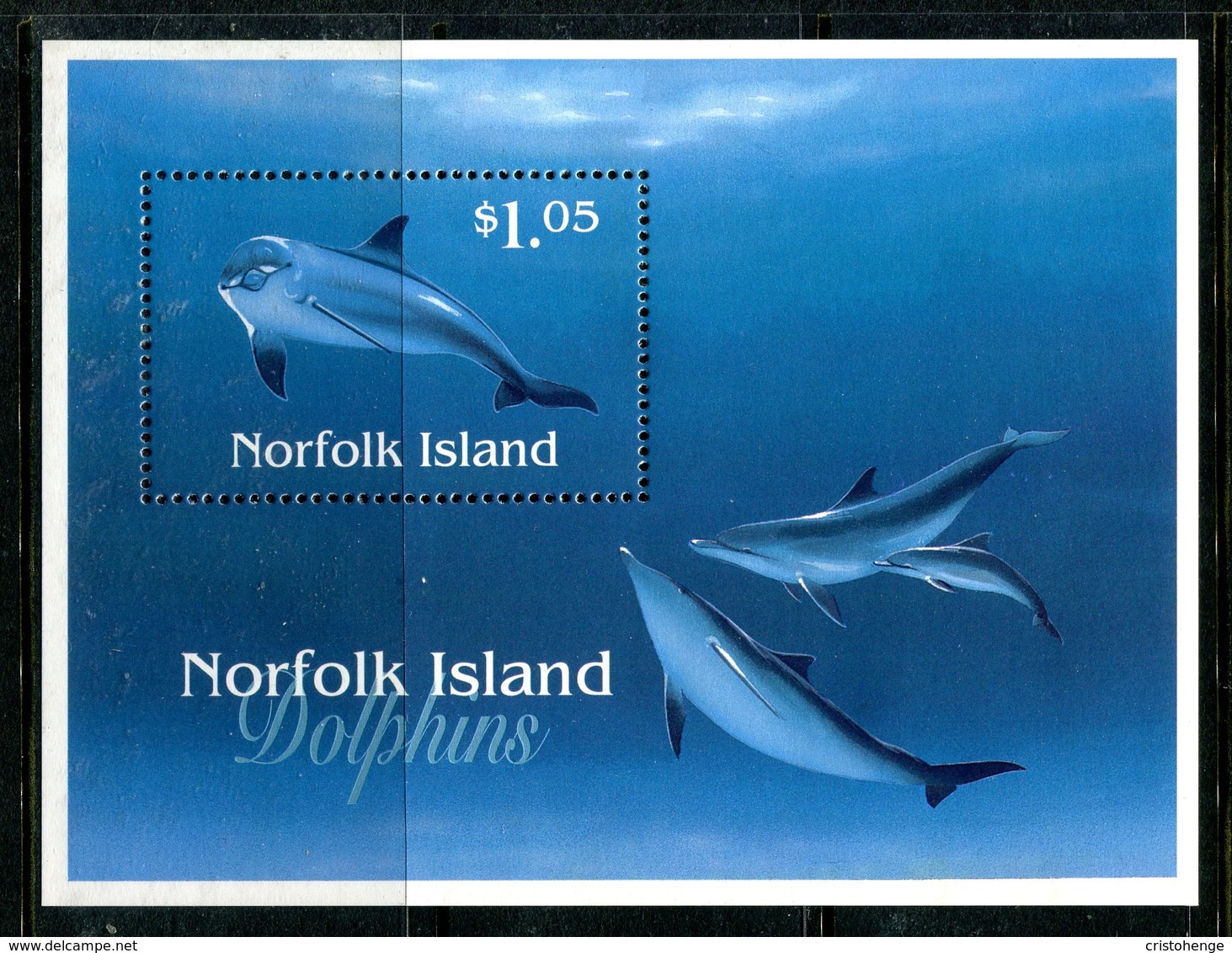 Norfolk Island 1997 Dolphins MS MNH (SG MS642) - Norfolk Island