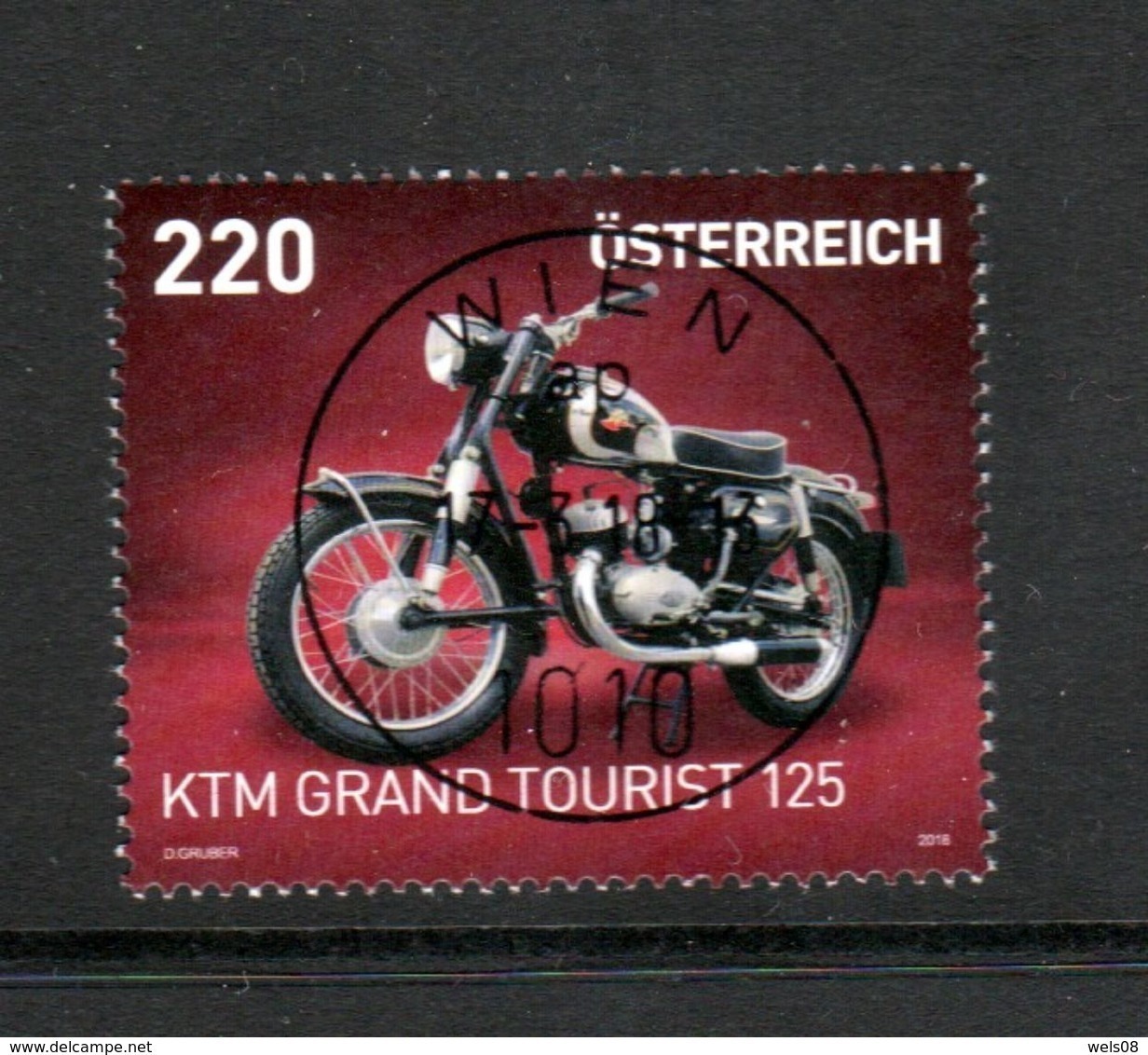 Österreich 2018:  "KTM R125 Grand Tourist"   Gestempelt (siehe Foto) - Oblitérés