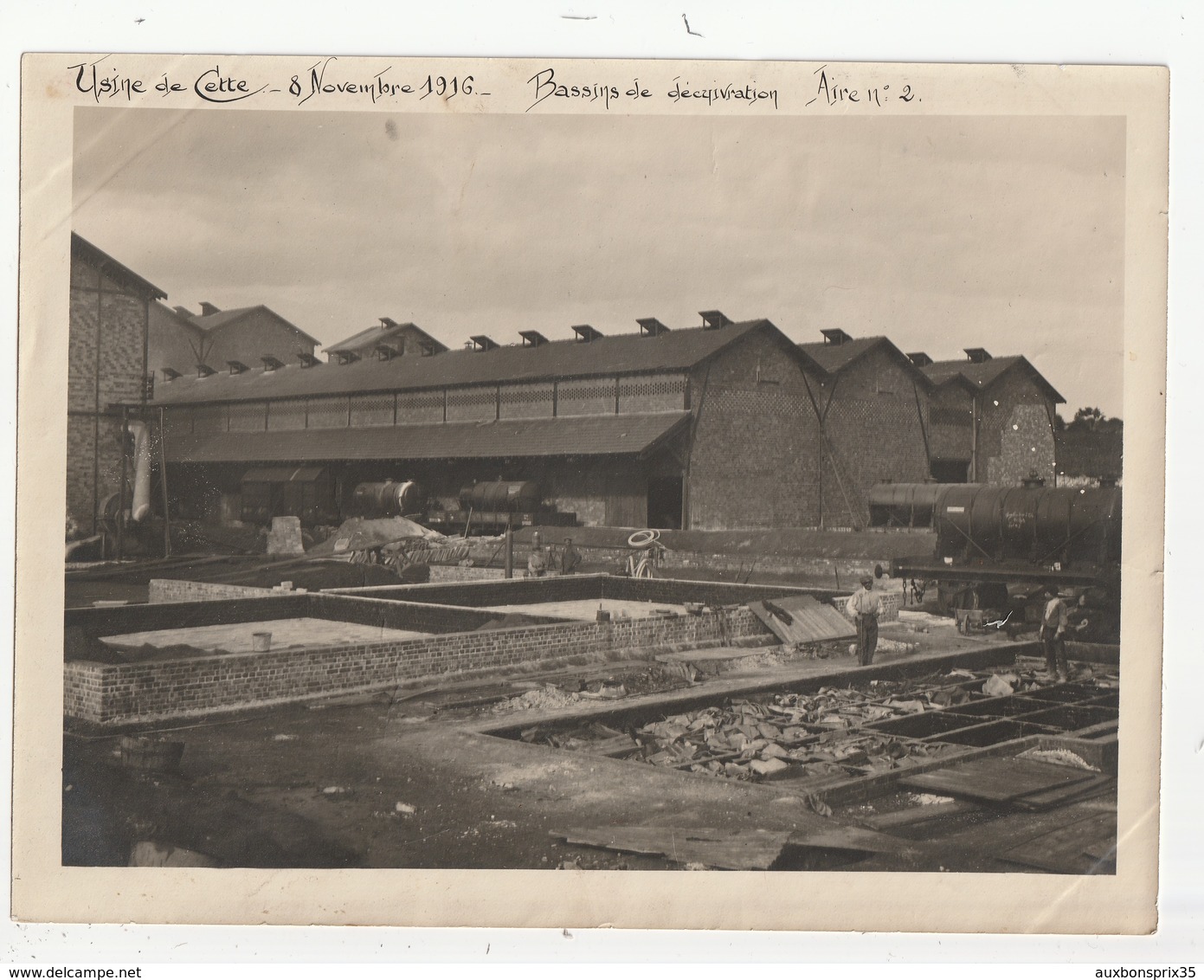 PHOTO - USINE CHIMIQUE DE SETE - BASSINS DE DECUIVRATION - AIRE N°2 - 8 NOVEMBRE 1916 - 34 - Places