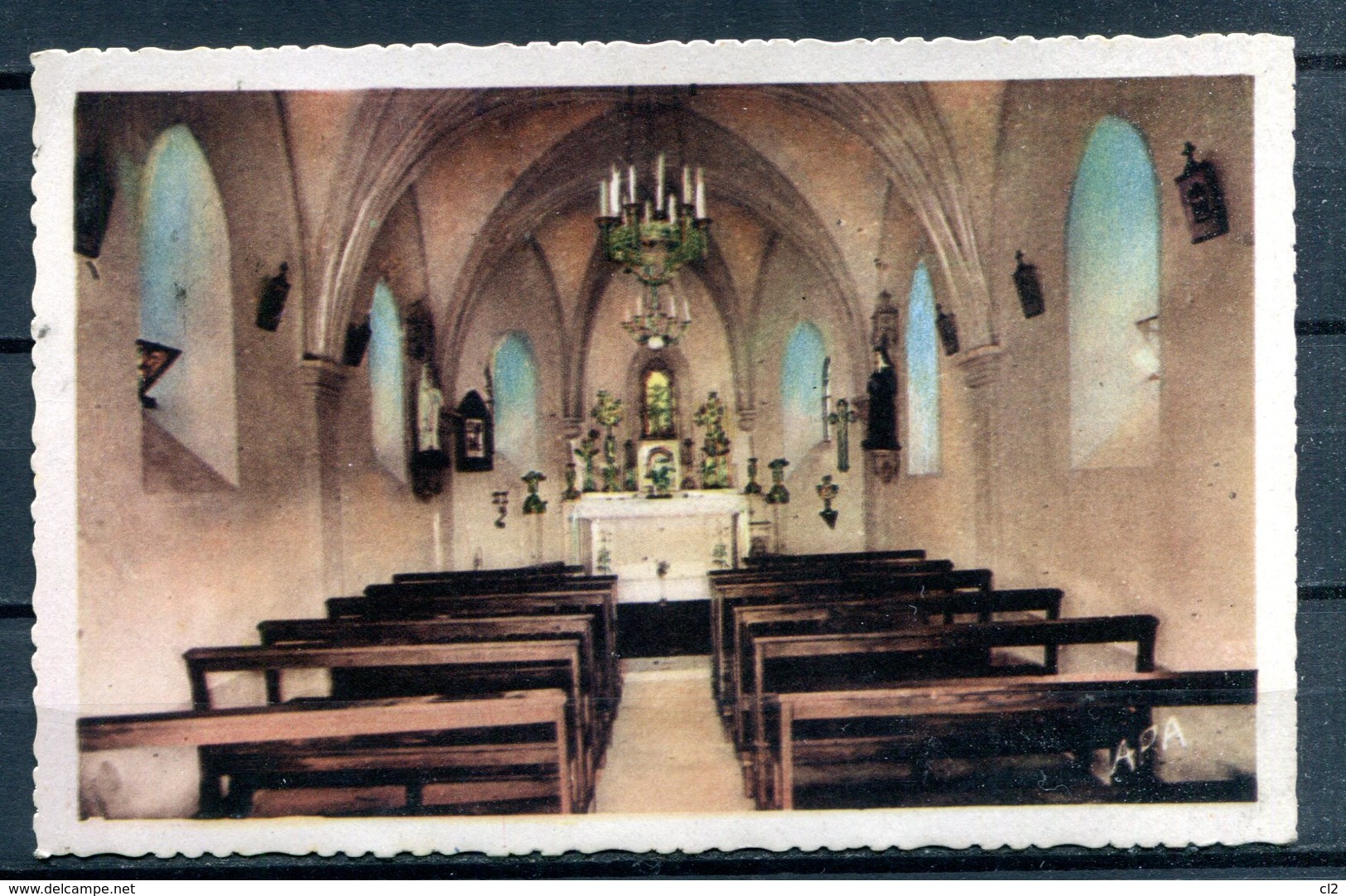 Environs De VALENCE - Intérieur De La Chapelle De La Mère De Dieu (carte Colorisée Non écrite) - Valence D'Albigeois