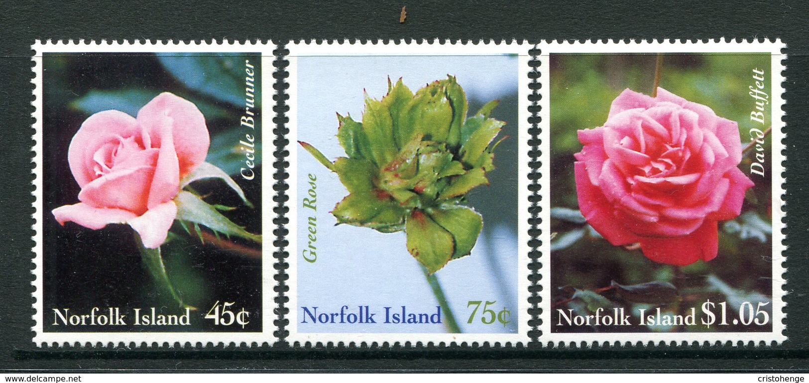 Norfolk Island 1999 Roses Set MNH (SG 703-705) - Isola Norfolk