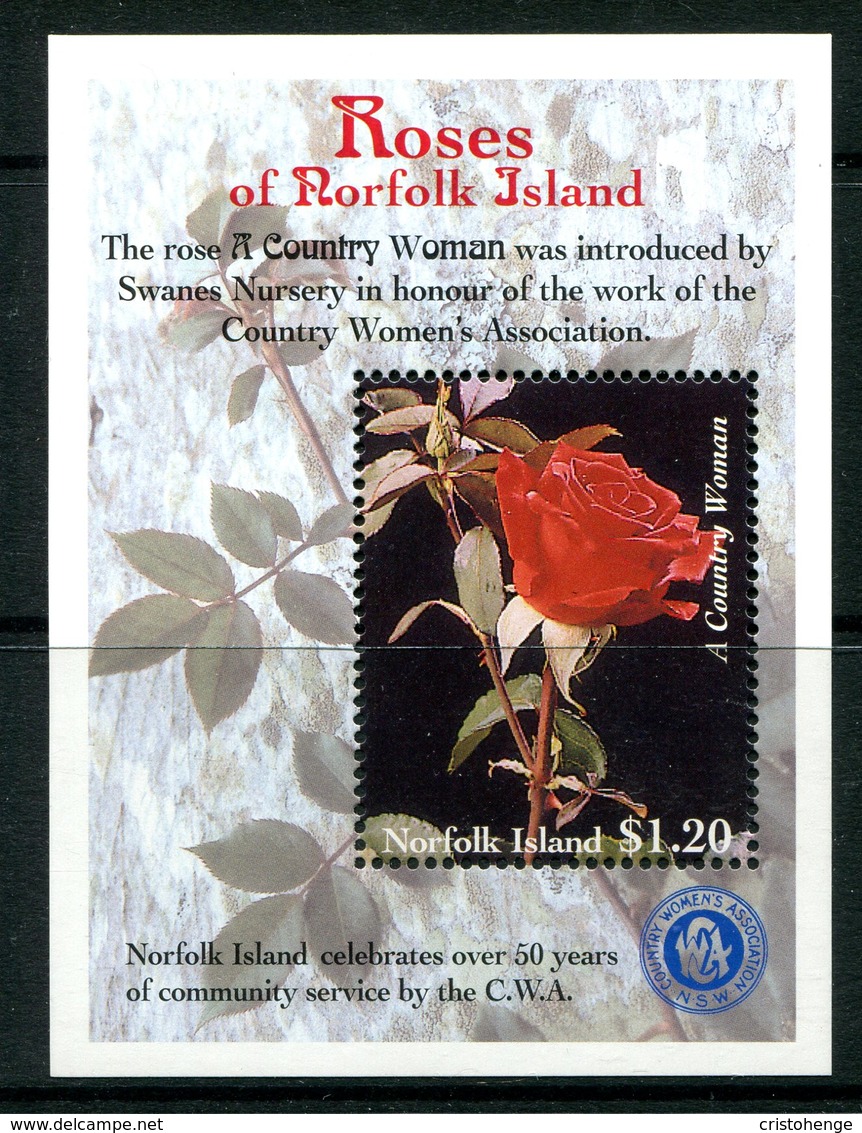 Norfolk Island 1999 Roses MS MNH (SG MS705) - Norfolk Island