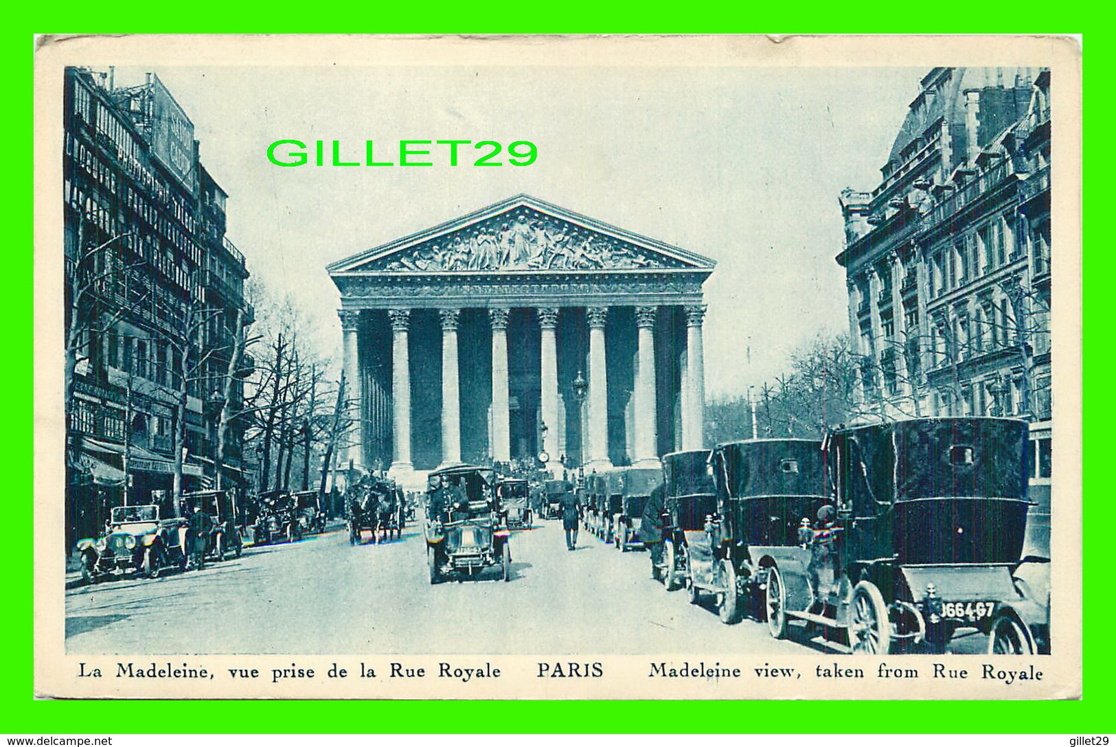 PARIS (75) - LA MADELEINE, VUE PRISE DE LA RUE ROYALE - ANIMÉE DE VIEILLE VOITURES - ÉDITIONS PAUL LUCIANI - - Other Monuments