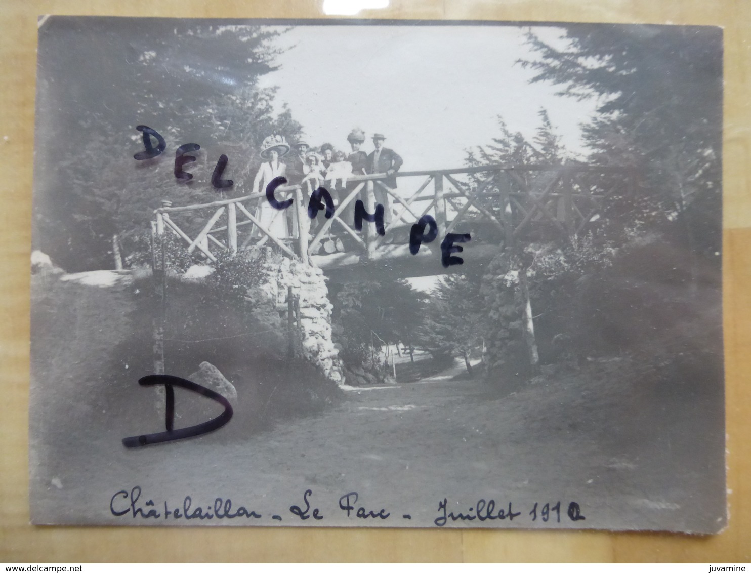 17 CHATELAILLON LE PARC 1910 FAMILLE BOURGEOISES AVEC ENFANTS - PHOTO - Châtelaillon-Plage