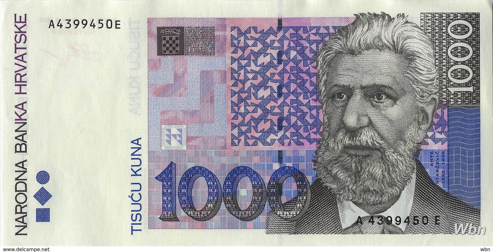 Croatie 1000 Kuna (P35) 1993 -UNC- - Croatia