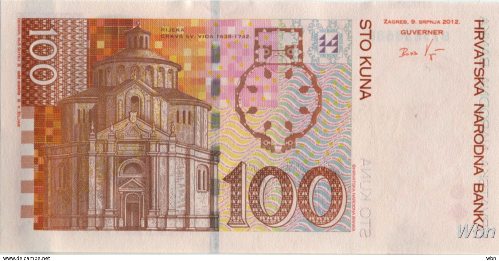 Croatie 100 Kuna (P41) 2012 -UNC- - Croatie