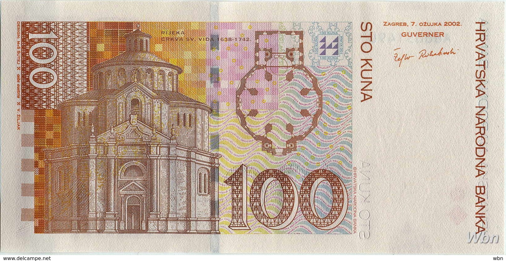 Croatie 100 Kuna (P41) 2002 -UNC- - Croatie