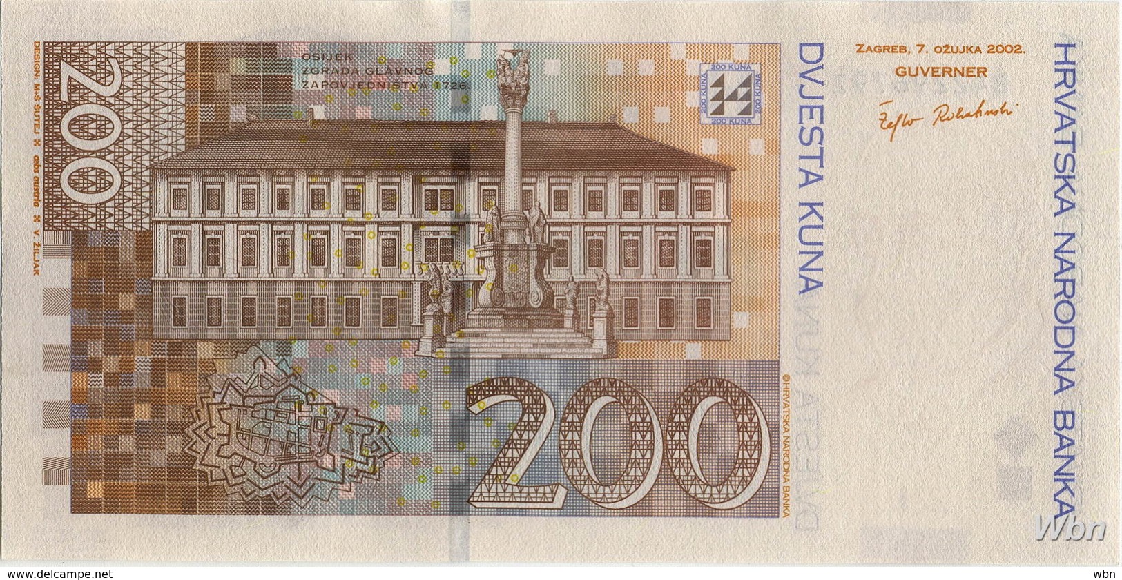 Croatie 200 Kuna (P42) 2002 -UNC- - Croatia