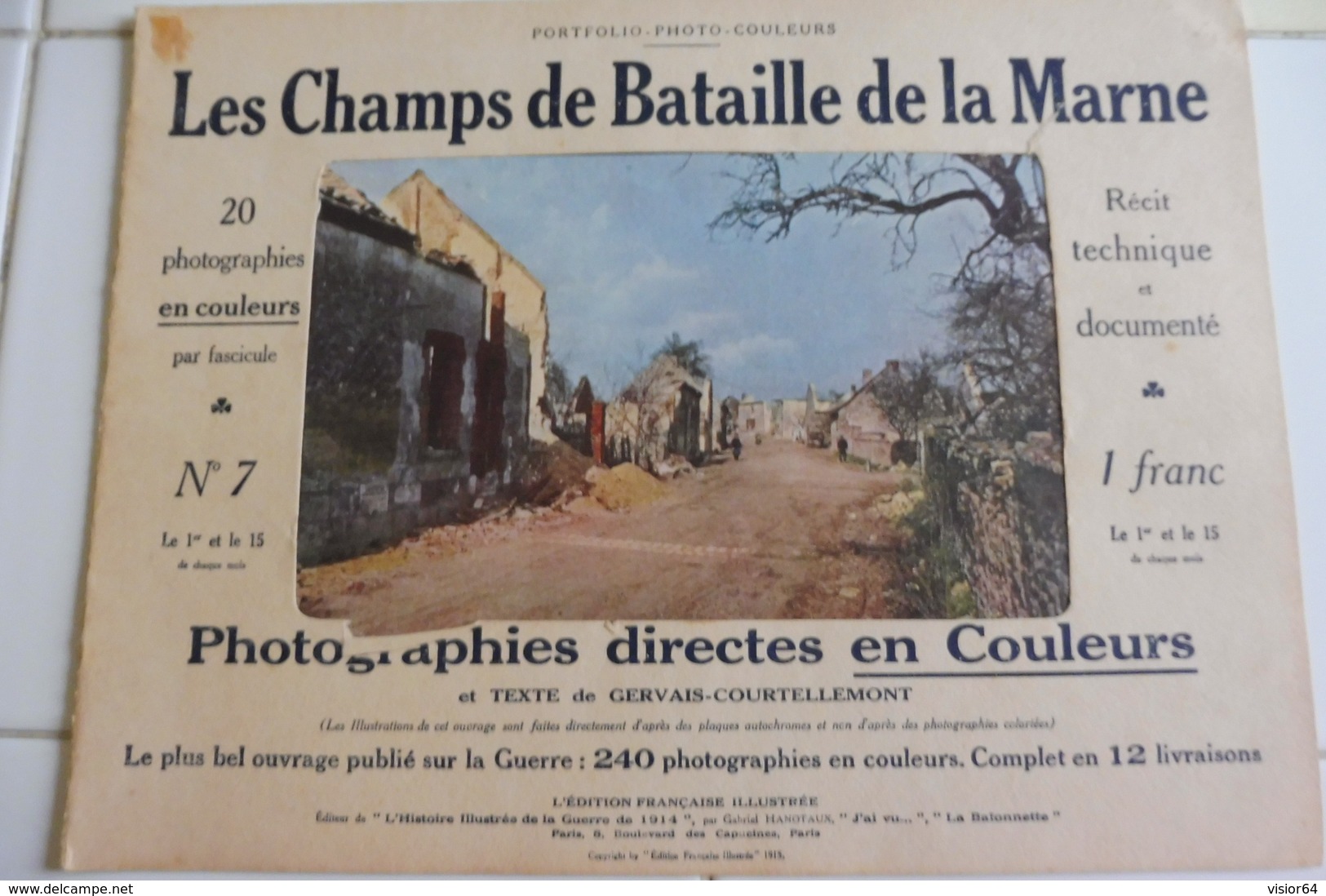 Les Champs De Bataille De La Marne 1915-RUINES MORAINS LE PETIT-JOCHES-GOURGANGON FERE CHAMPENOISE-CANON -FERME NOGEON- - Français