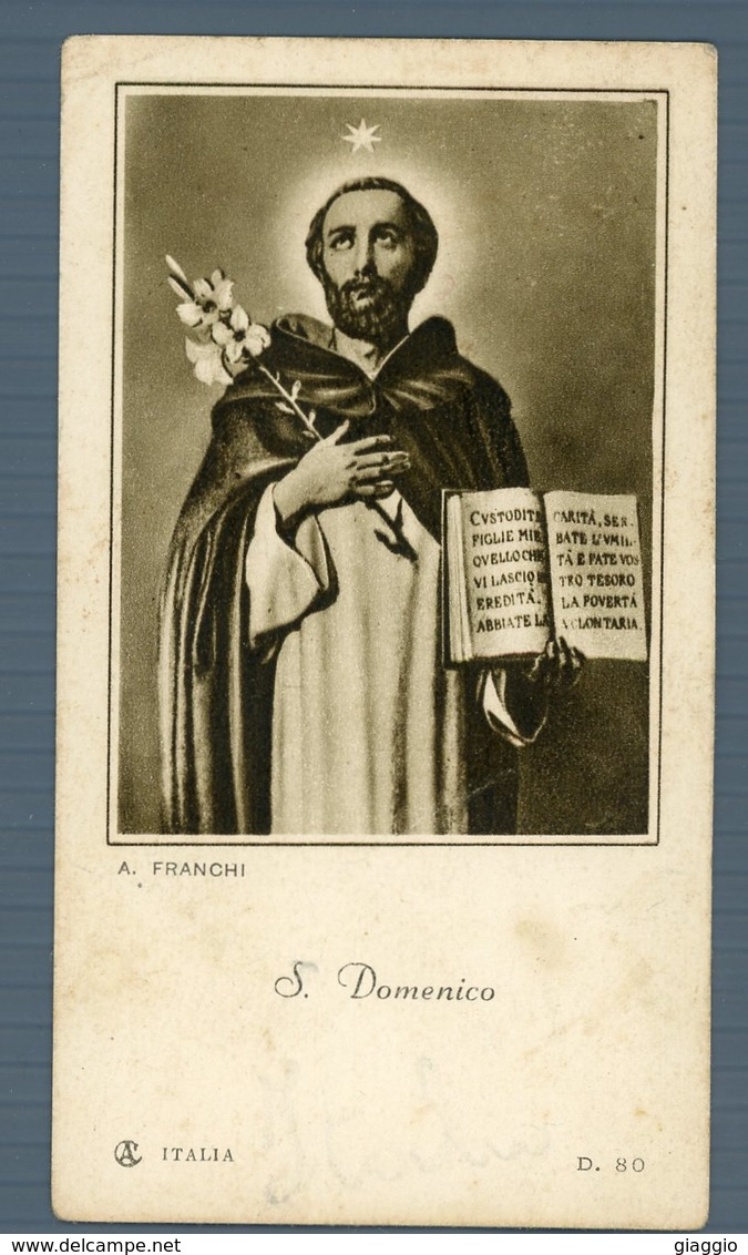 °°° Santino N. 134 - Cartoncino S. Domenico °°° - Religion &  Esoterik