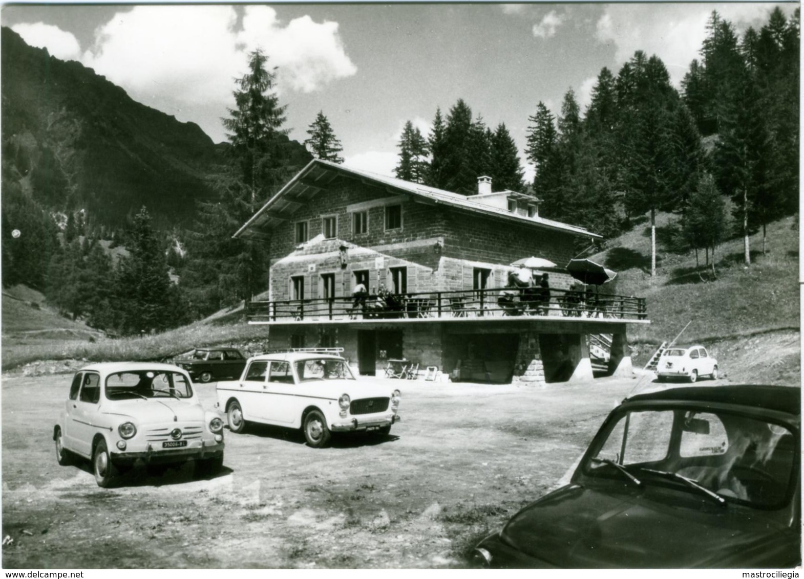 FORCELLA LAGAZZON CANALE D'AGORDO  FREGONA  BELLUNO  Rifugio Lagazzon  Agordino  Auto Fiat 500 600 1000 NSU Prinz - Belluno