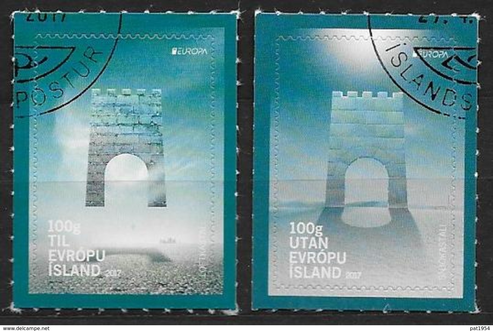 Islande 2017 N°1451/1453 Oblitérés  Europa Chateaux - Used Stamps